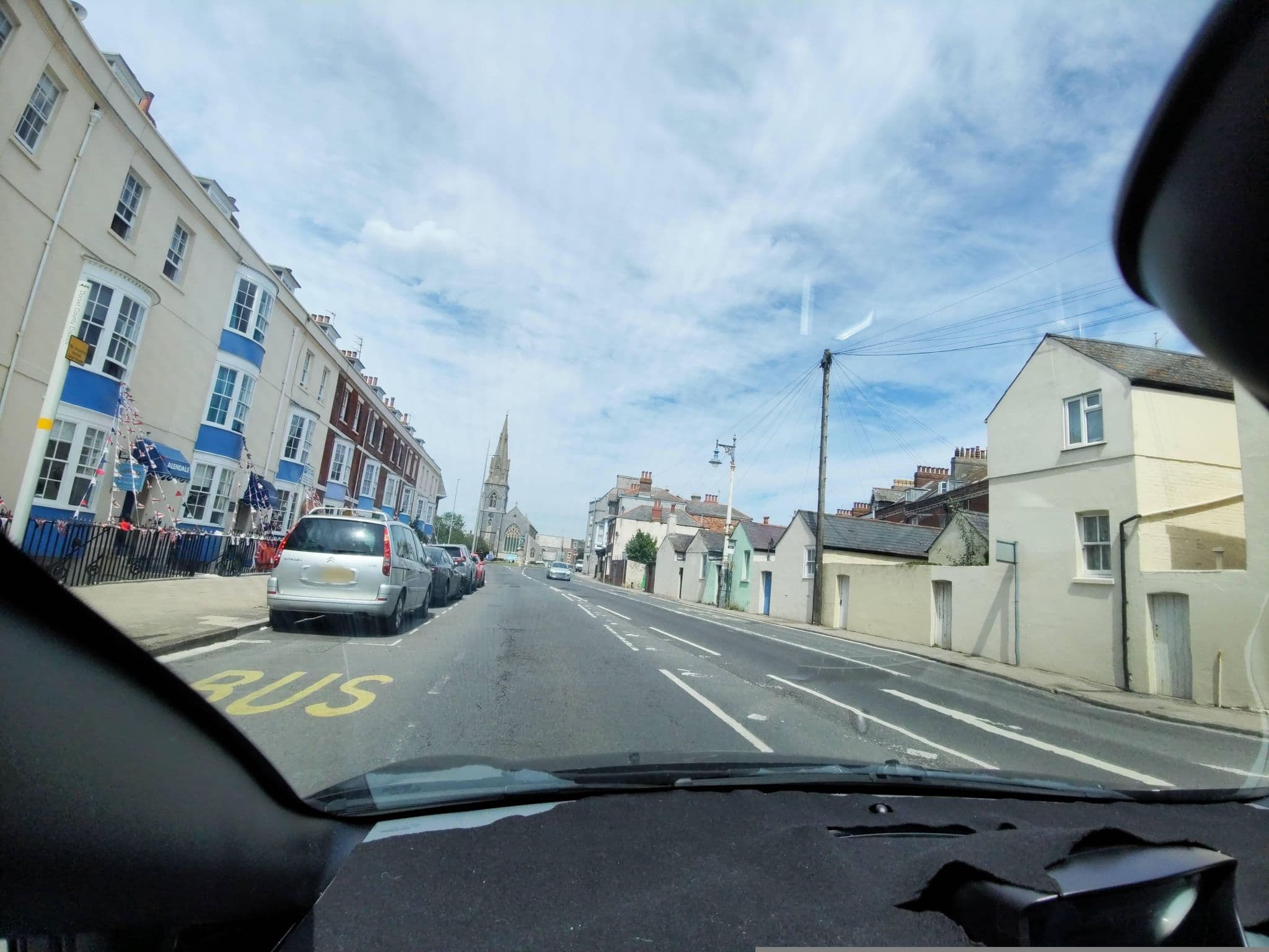 Street view near Beachcomber Guest House, Weymouth