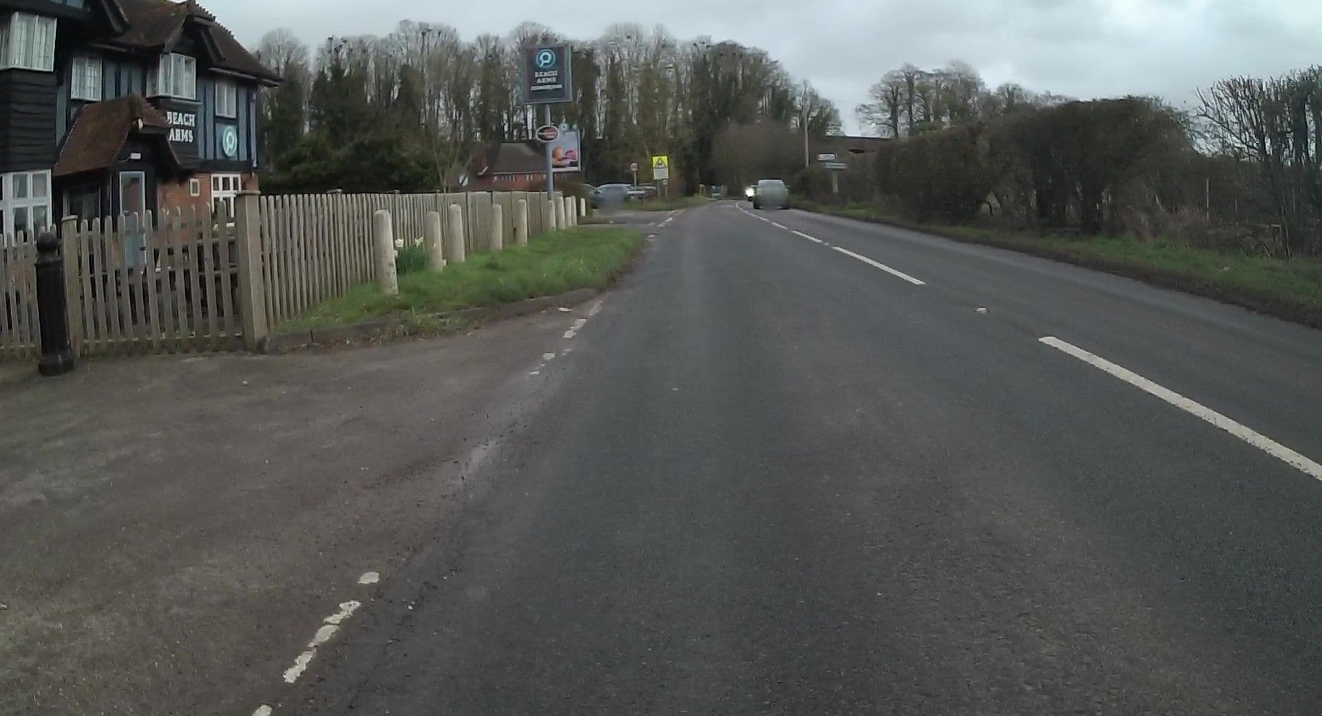 Street view near Beach Arms Hotel, Overton — © jpennycook (CC BY-SA · Mapillary)