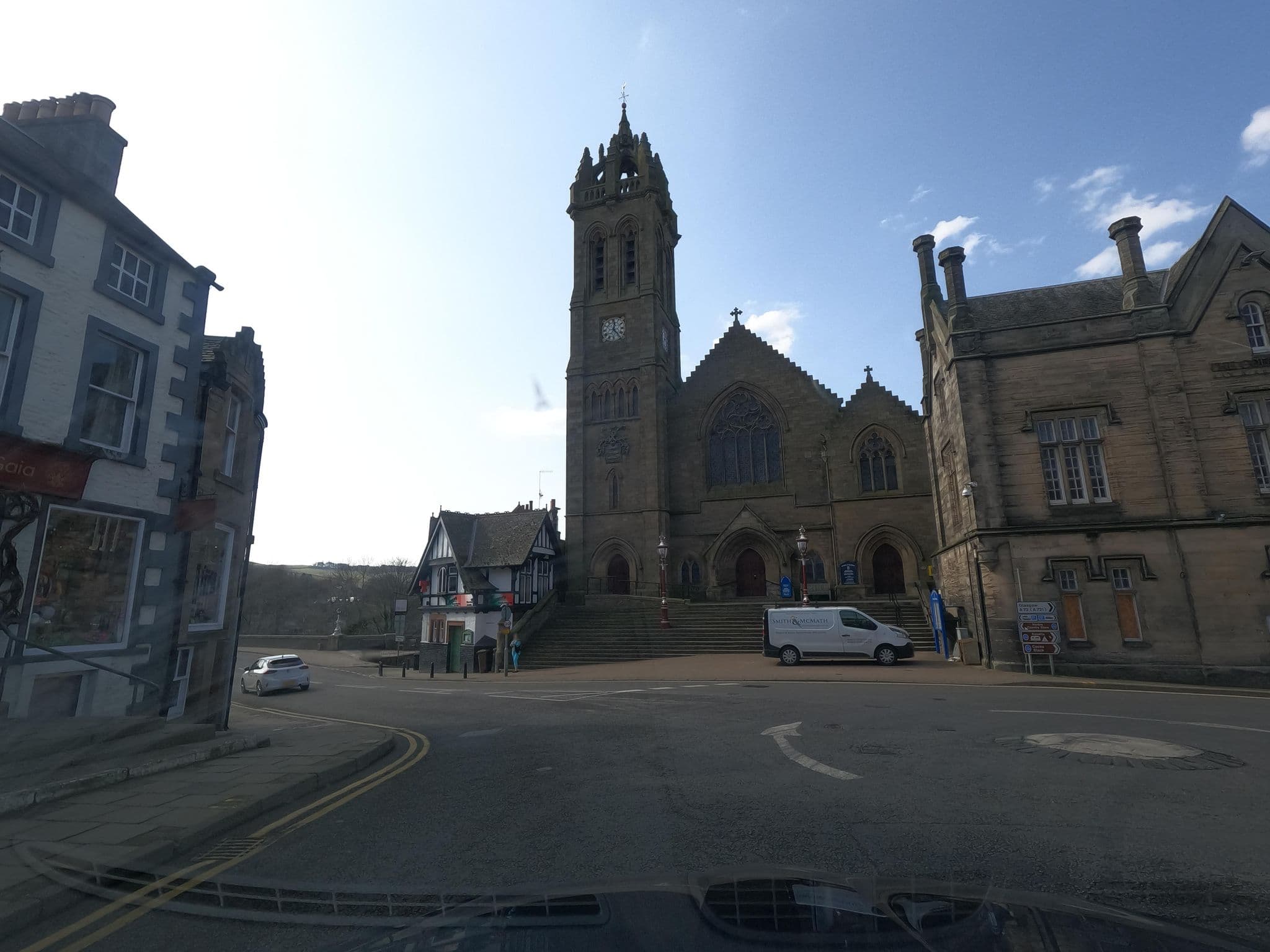 Street view near Bridge Inn, Peebles — © floatingboater (CC BY-SA · Mapillary)