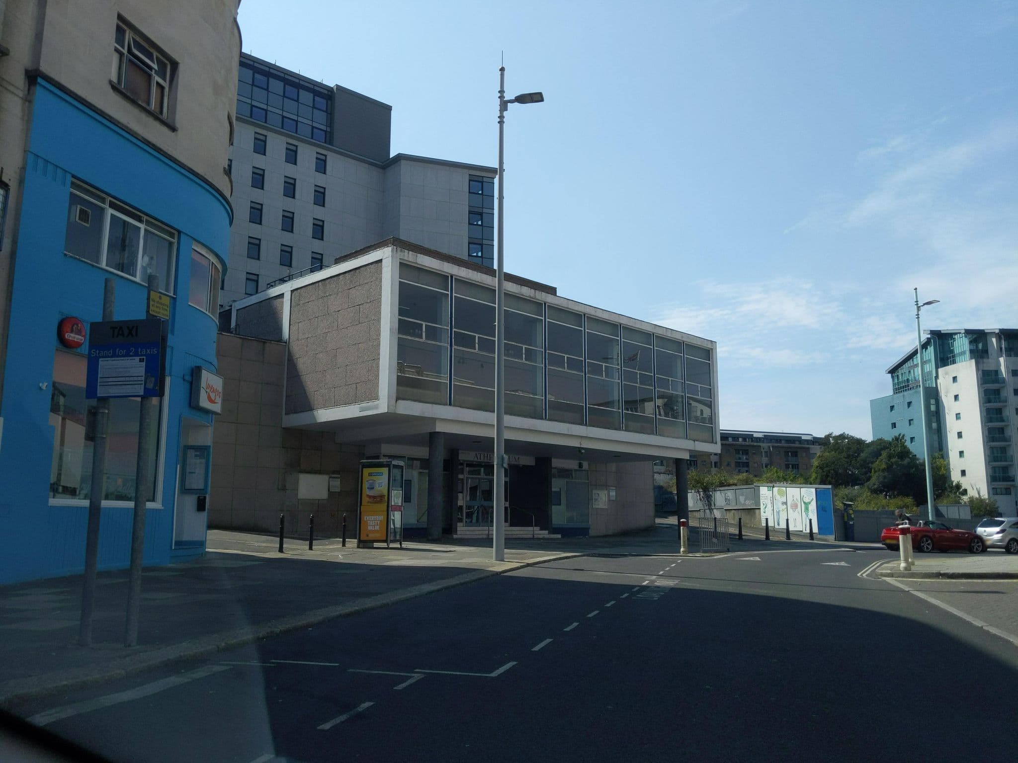 Street view near Travelodge Plymouth, Plymouth — © WaggyDog (CC BY-SA · Mapillary)