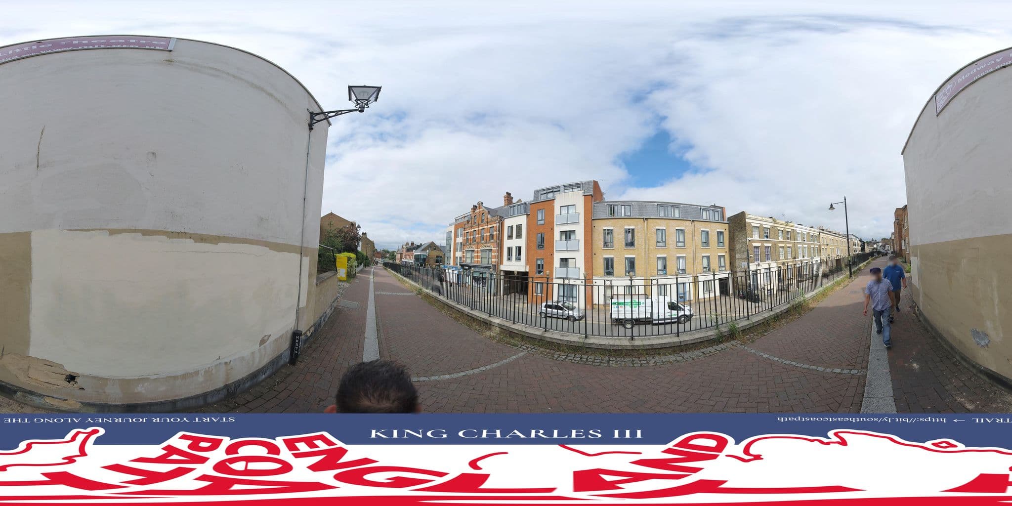 Street view near The Gainsborough Hotel, Rochester — © EnglandCoastPath (CC BY-SA · Mapillary)