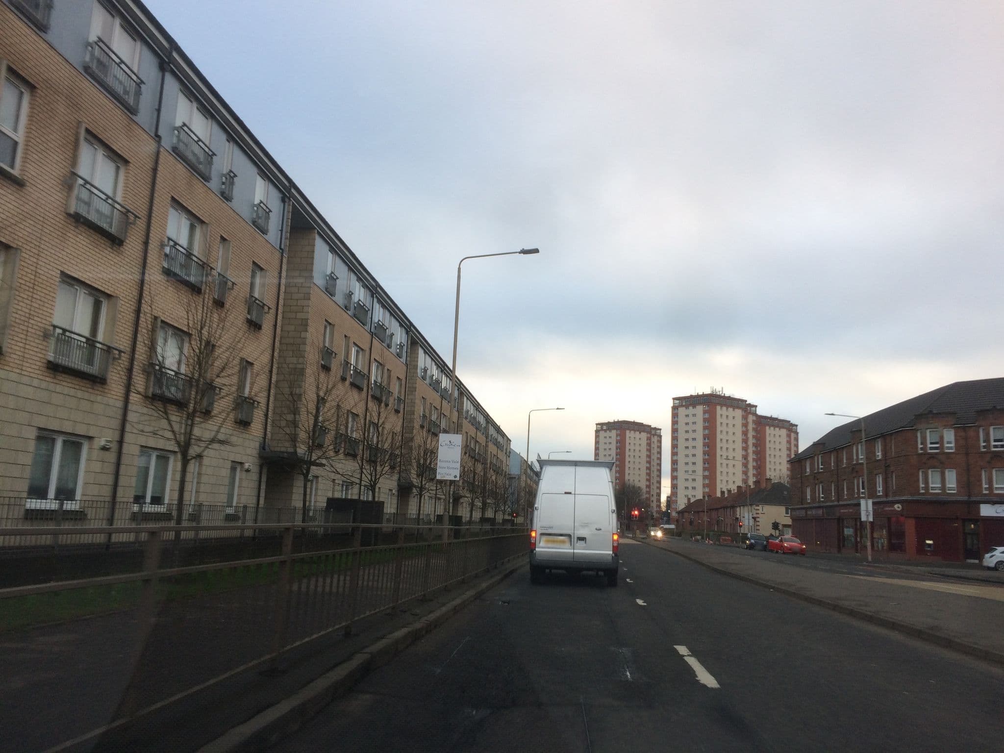 Street view near Modern 5 Bed Townhouse with Free Parking, Rutherglen — © gmc (CC BY-SA · Mapillary)