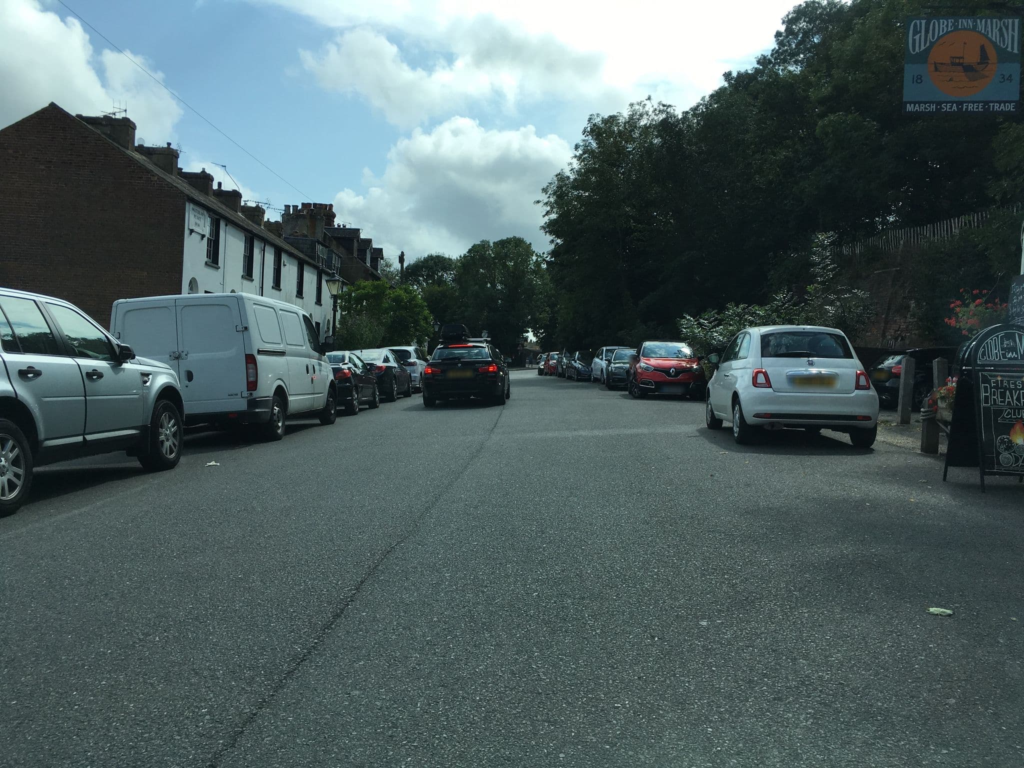 Street view near The Globe Inn Marsh Rye, Rye — © southglos (CC BY-SA · Mapillary)