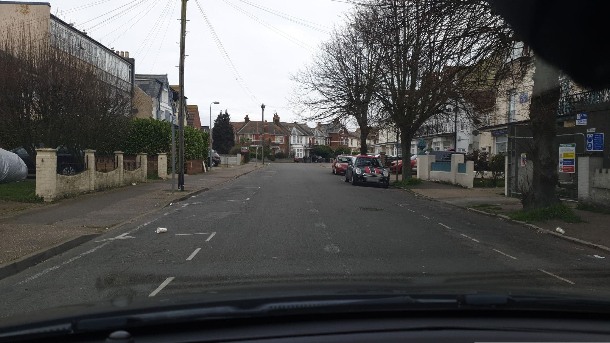 Street view near Sea Horses Guest House, Clacton-on-Sea — © edloach (CC BY-SA · Mapillary)