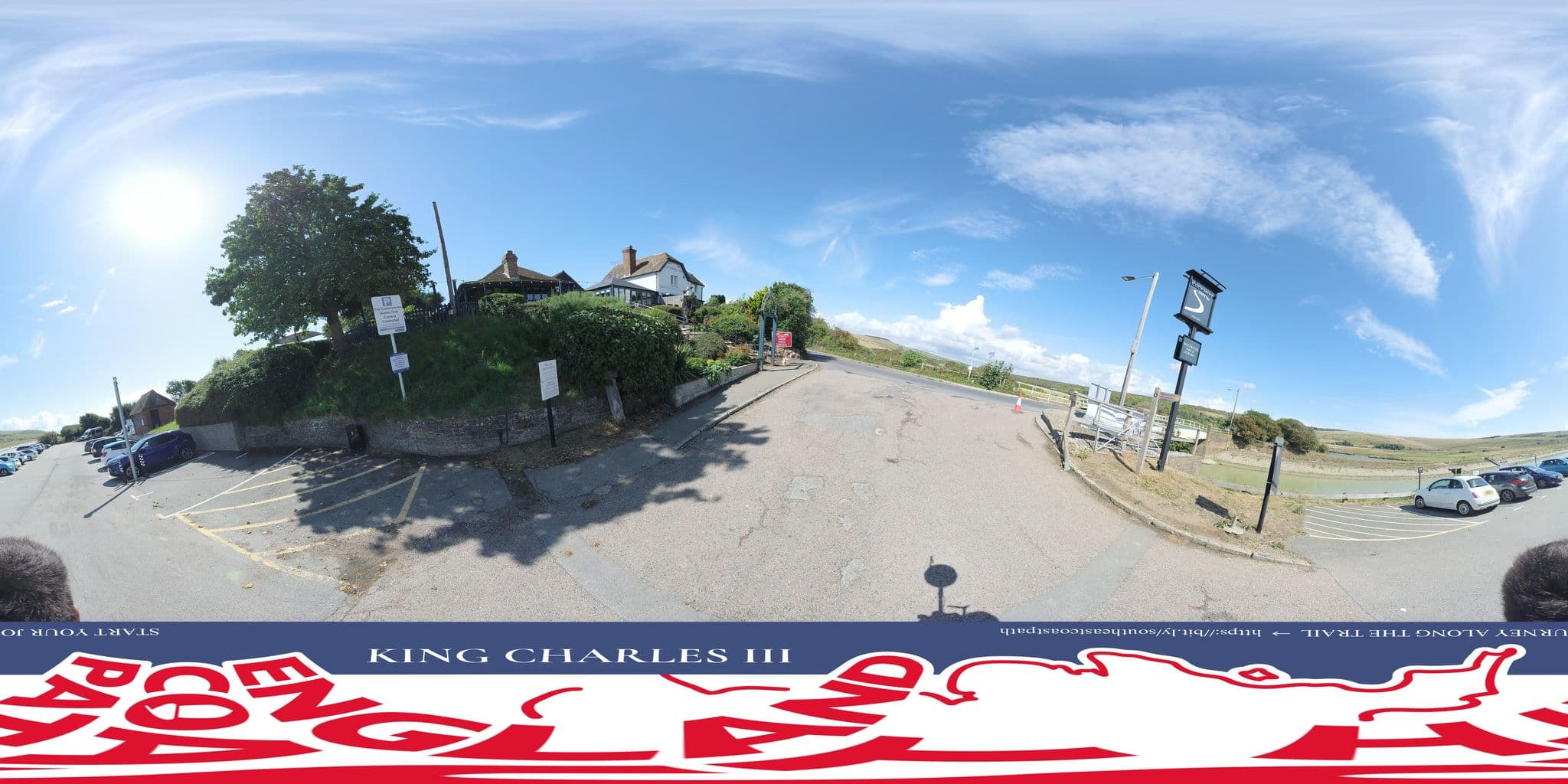 Street view near The Cuckmere Inn, Seaford — © EnglandCoastPath (CC BY-SA · Mapillary)