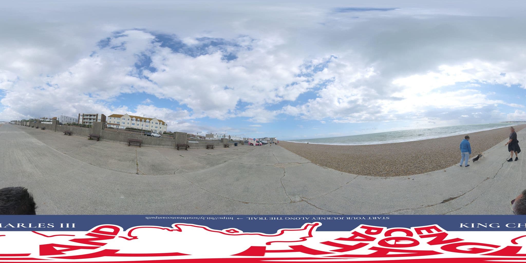 Street view near Serenity "your calm seafront retreat" By Air Premier - Entire Place, Seaford — © EnglandCoastPath (CC BY-SA · Mapillary)