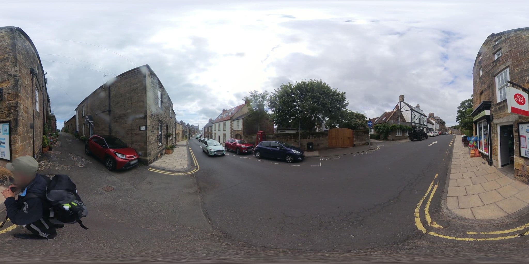 Street view near 2 Bed Cottage in Alnwick, Lesbury — © Chris108 (CC BY-SA · Mapillary)