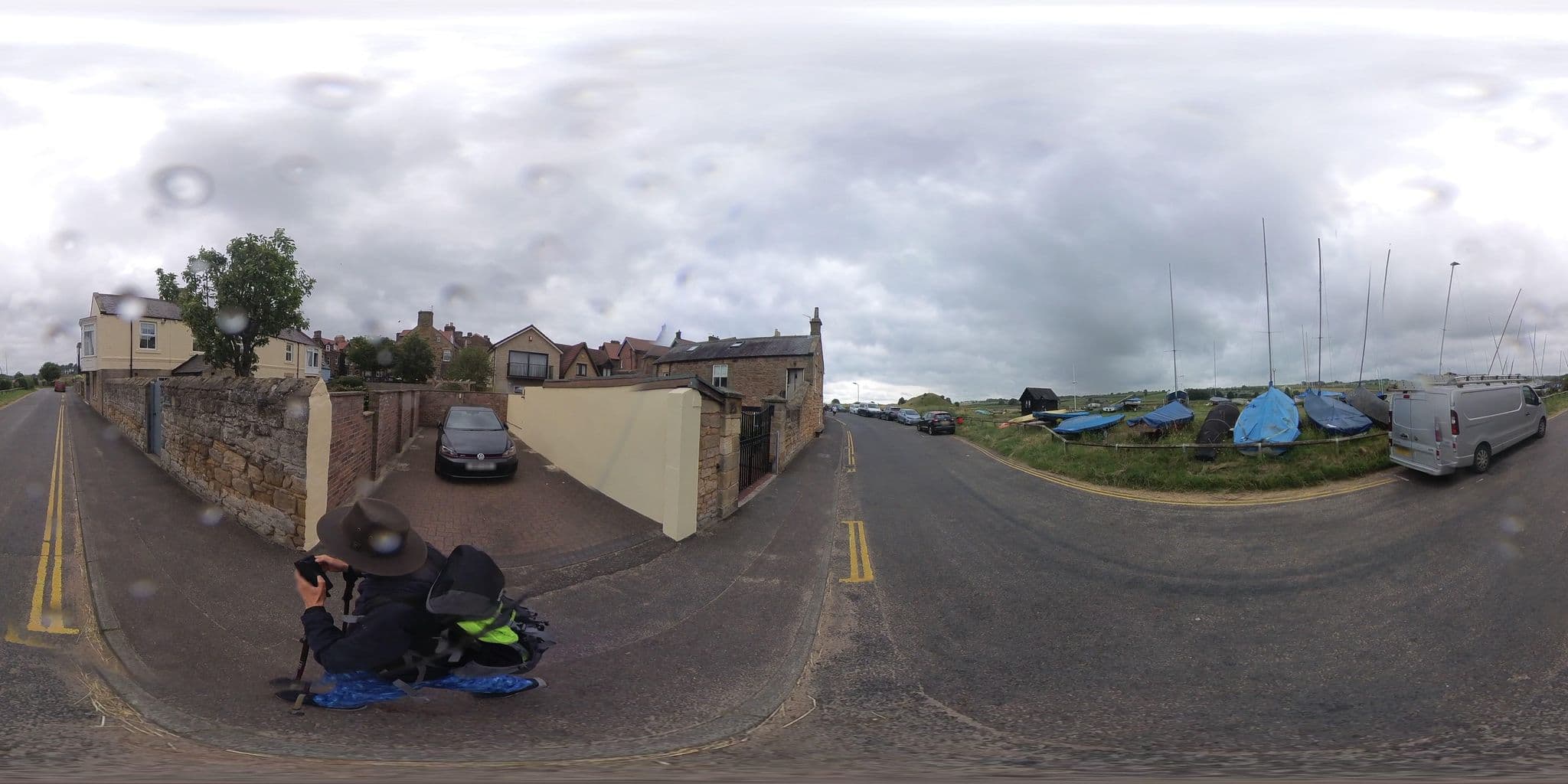 Street view near 4 Bed Cottage in Alnmouth, Lesbury — © Chris108 (CC BY-SA · Mapillary)