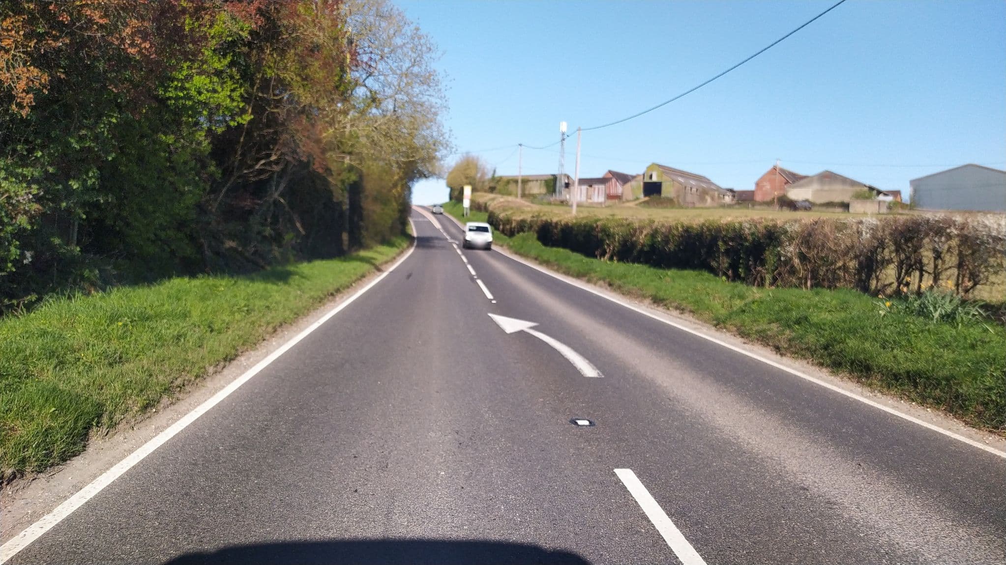 Street view near Gains Cross House, Shillingstone — © noid (CC BY-SA · Mapillary)