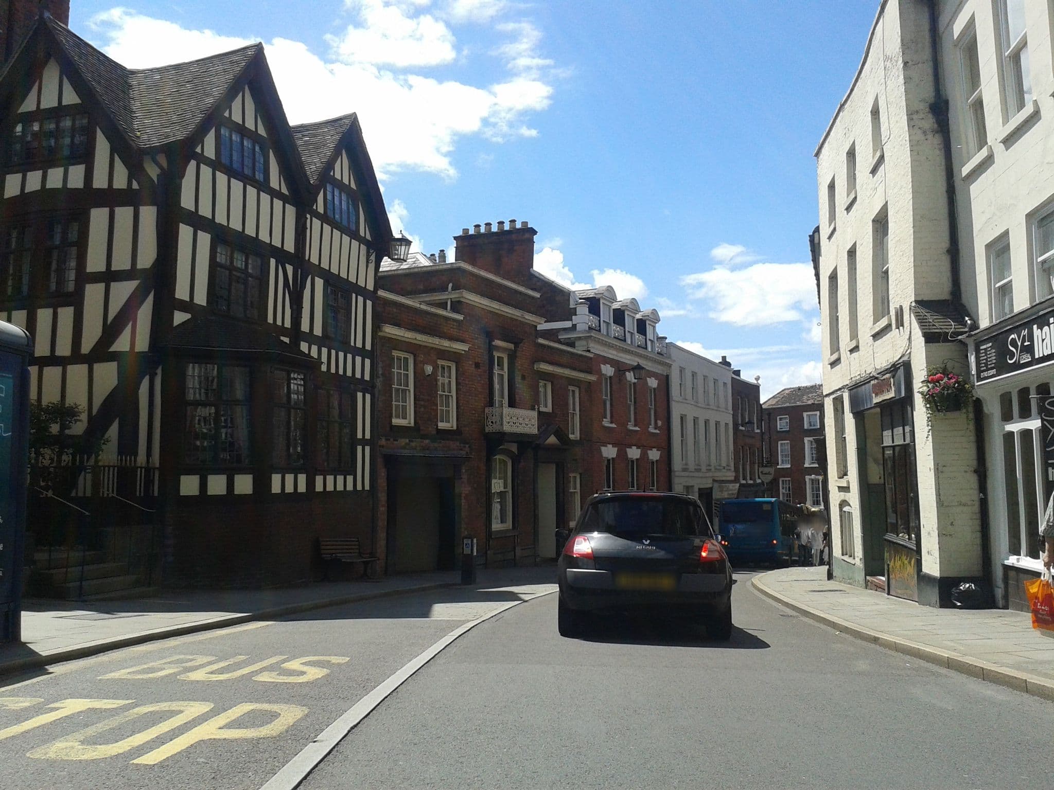 Street view near Cromwells Hotel & Wine Bar, Shrewsbury — © cyclestreets (CC BY-SA · Mapillary)