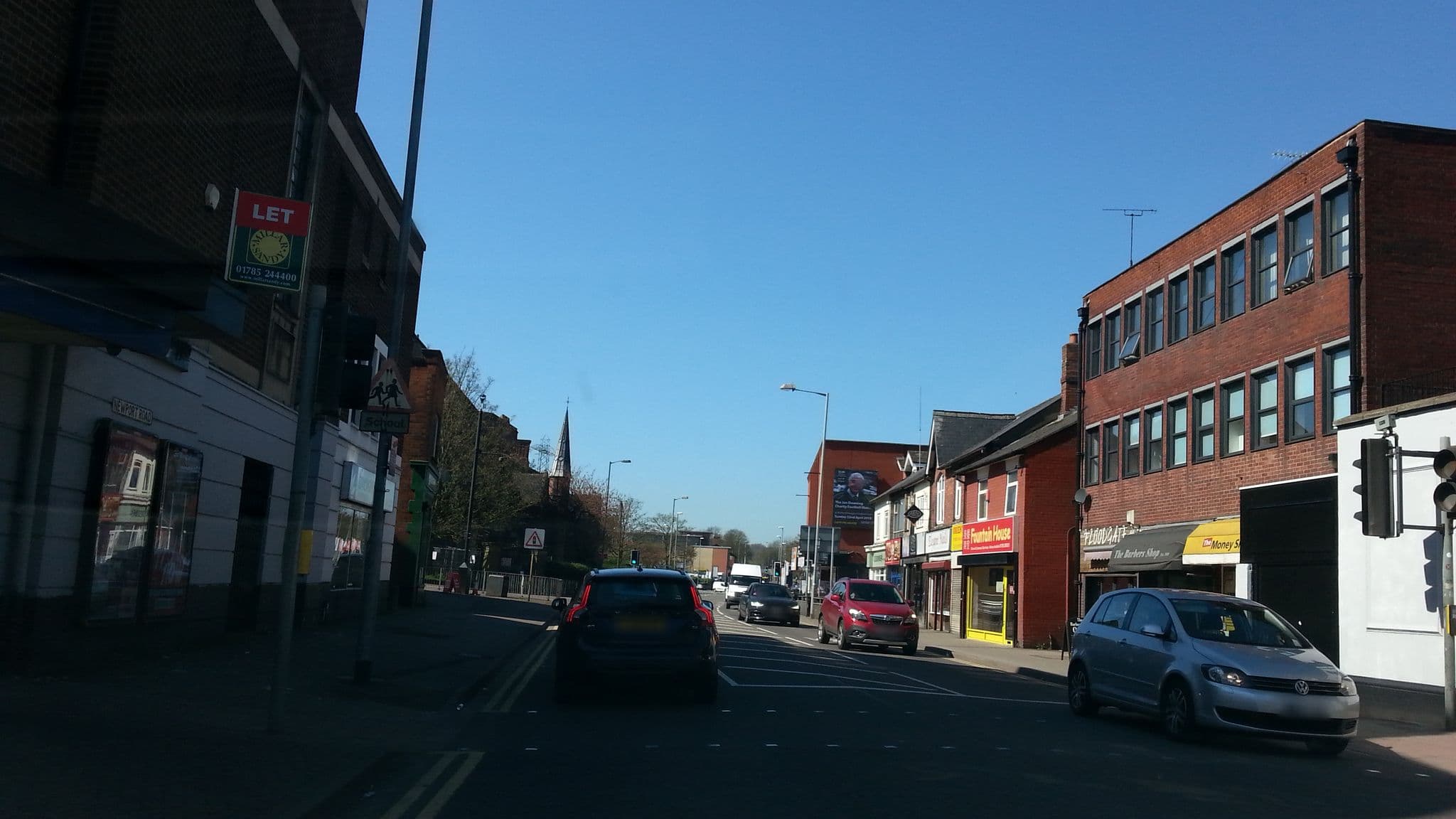 Street view near The Grapes Hotel, Stafford — © adam2 (CC BY-SA · Mapillary)