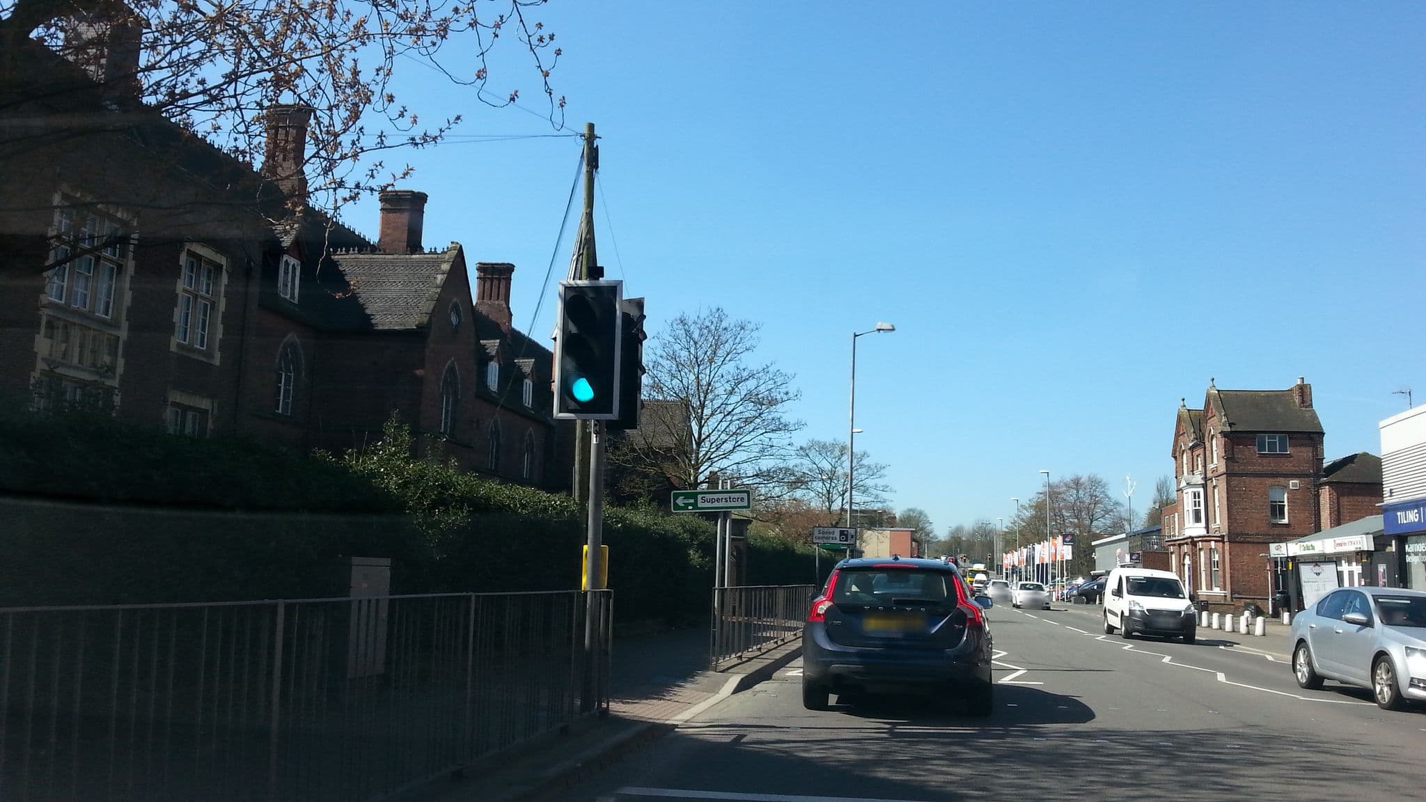 Street view near Stafford Apartments, Stafford — © adam2 (CC BY-SA · Mapillary)