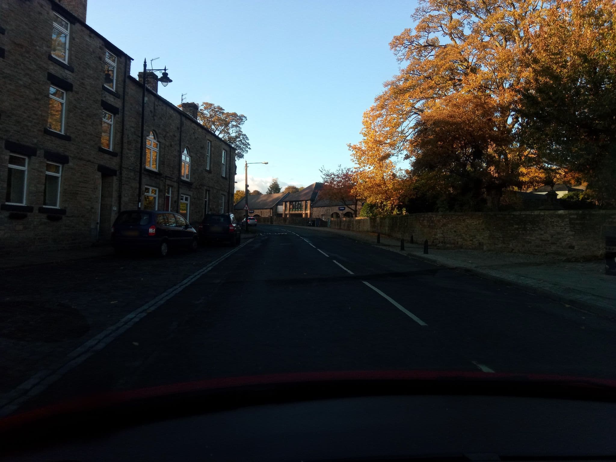 Street view near Knights Corner Stanhope Castle, Stanhope — © victuallers (CC BY-SA · Mapillary)