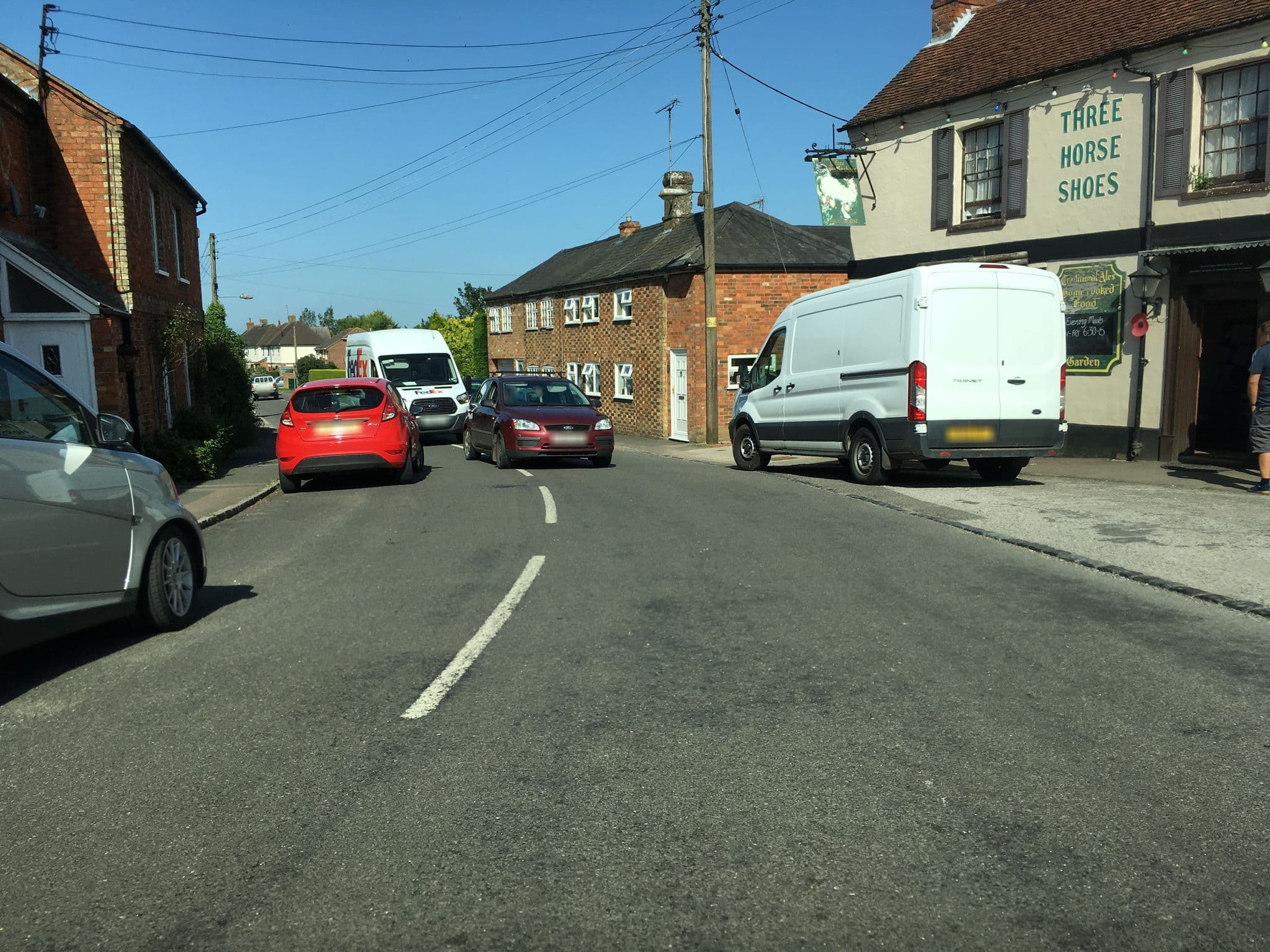 Street view near Three Horseshoes, Stewkley — © southglos (CC BY-SA · Mapillary)