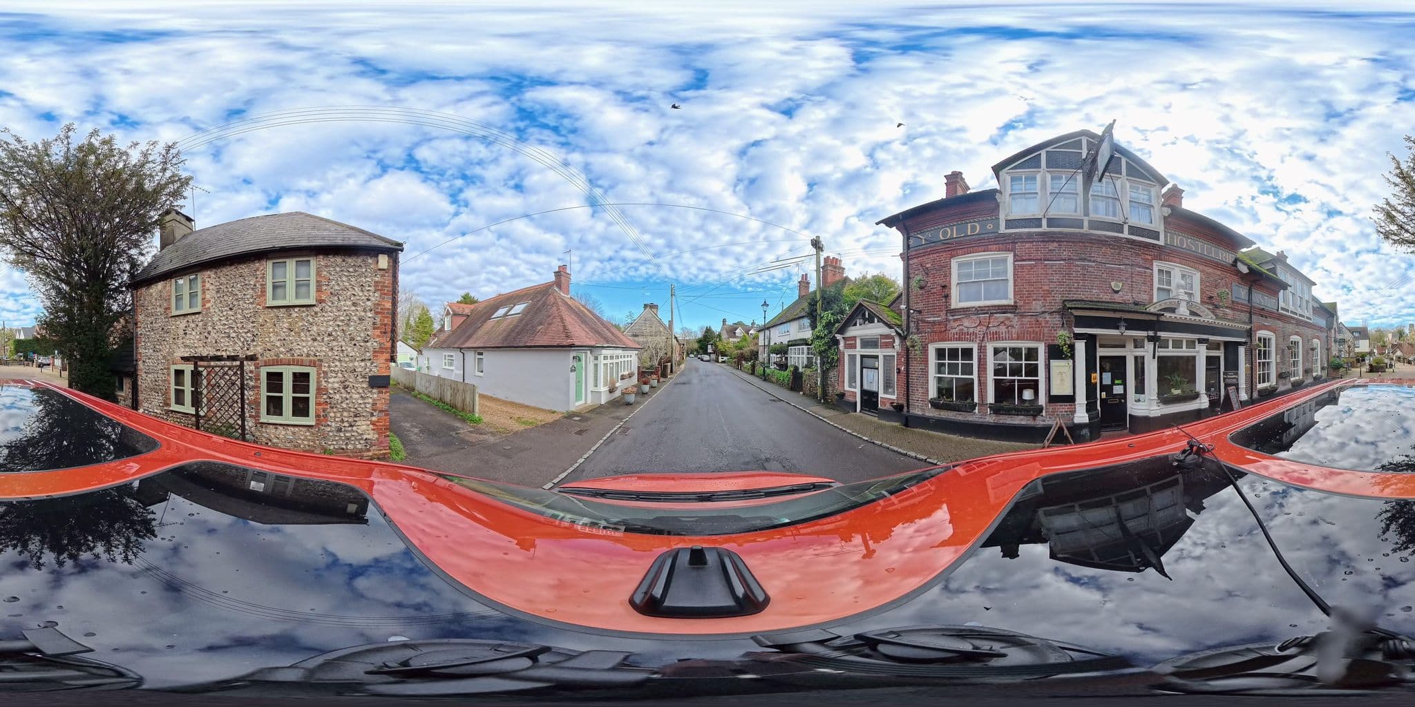Street view near The Castle Inn Hotel, Steyning — © BlizzardBorn42Car (CC BY-SA · Mapillary)