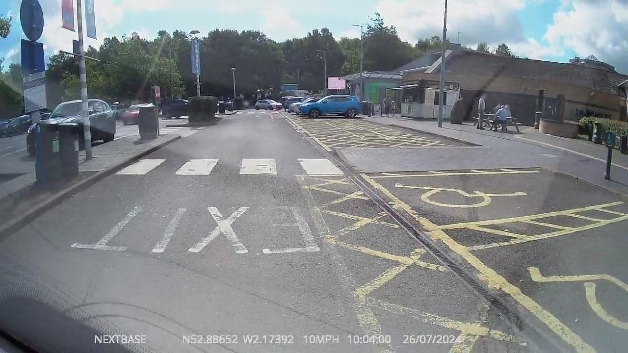 Street view near Travelodge Stafford M6, Stone — © OrangeHurst97 (CC BY-SA · Mapillary)