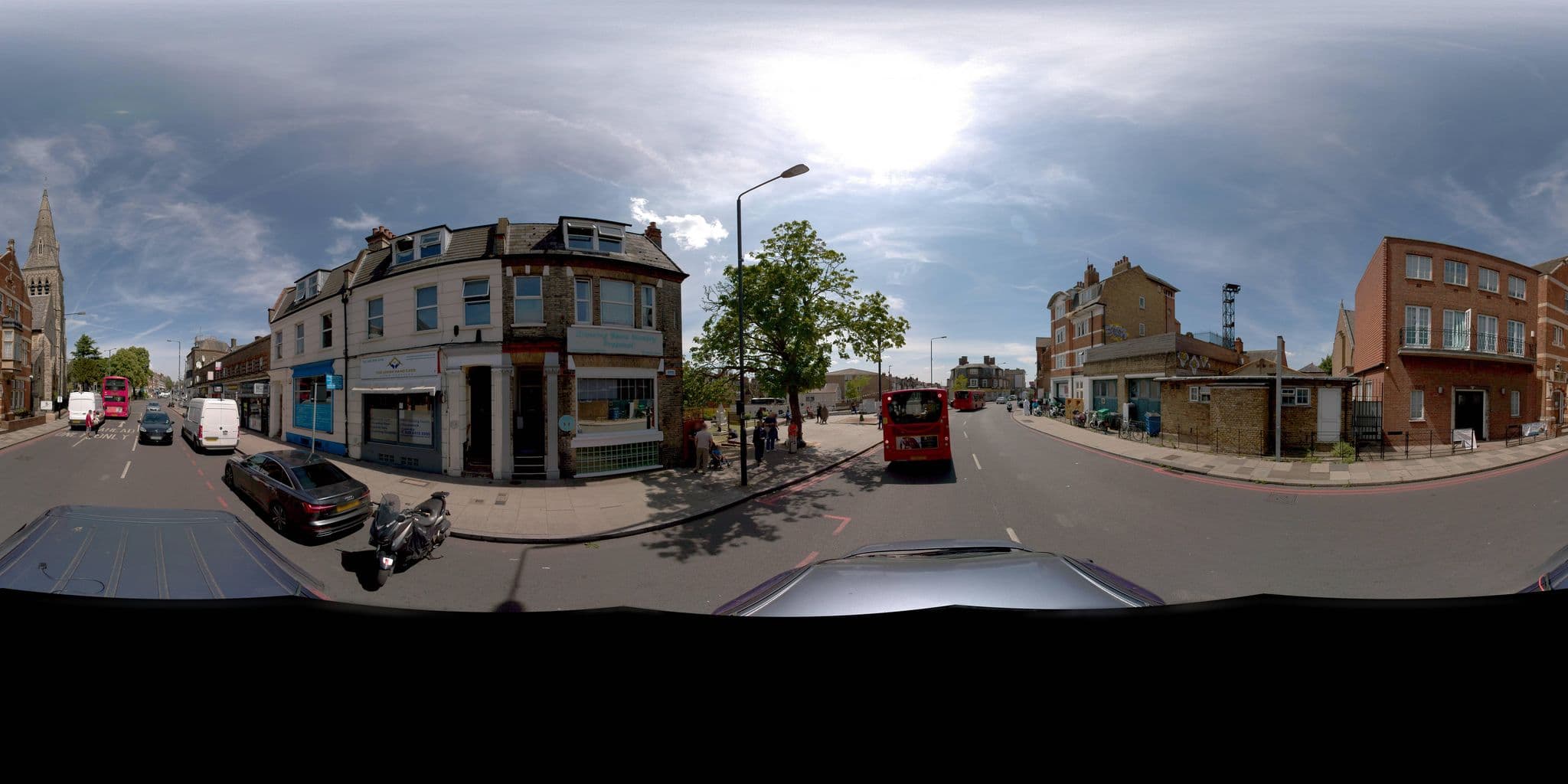 Street view near Streatham 1 bed apartment with bathroom en-suite, Streatham — © jeffreymartin (CC BY-SA · Mapillary)