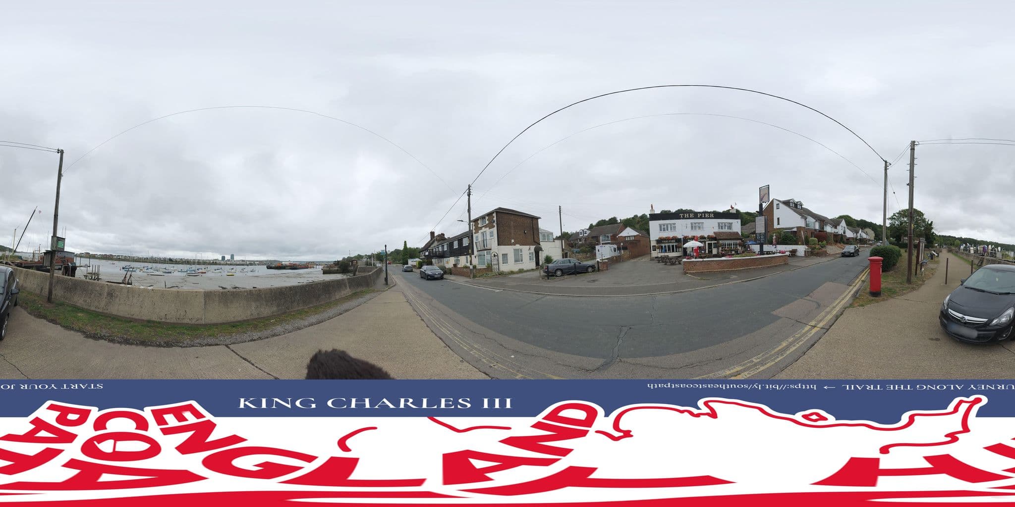 Street view near Pier Hotel, Hoo — © EnglandCoastPath (CC BY-SA · Mapillary)