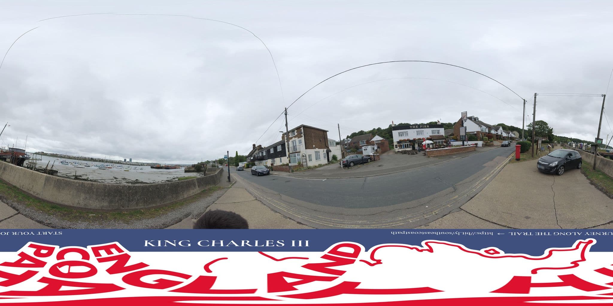 Street view near Pier Hotel, Hoo — © EnglandCoastPath (CC BY-SA · Mapillary)