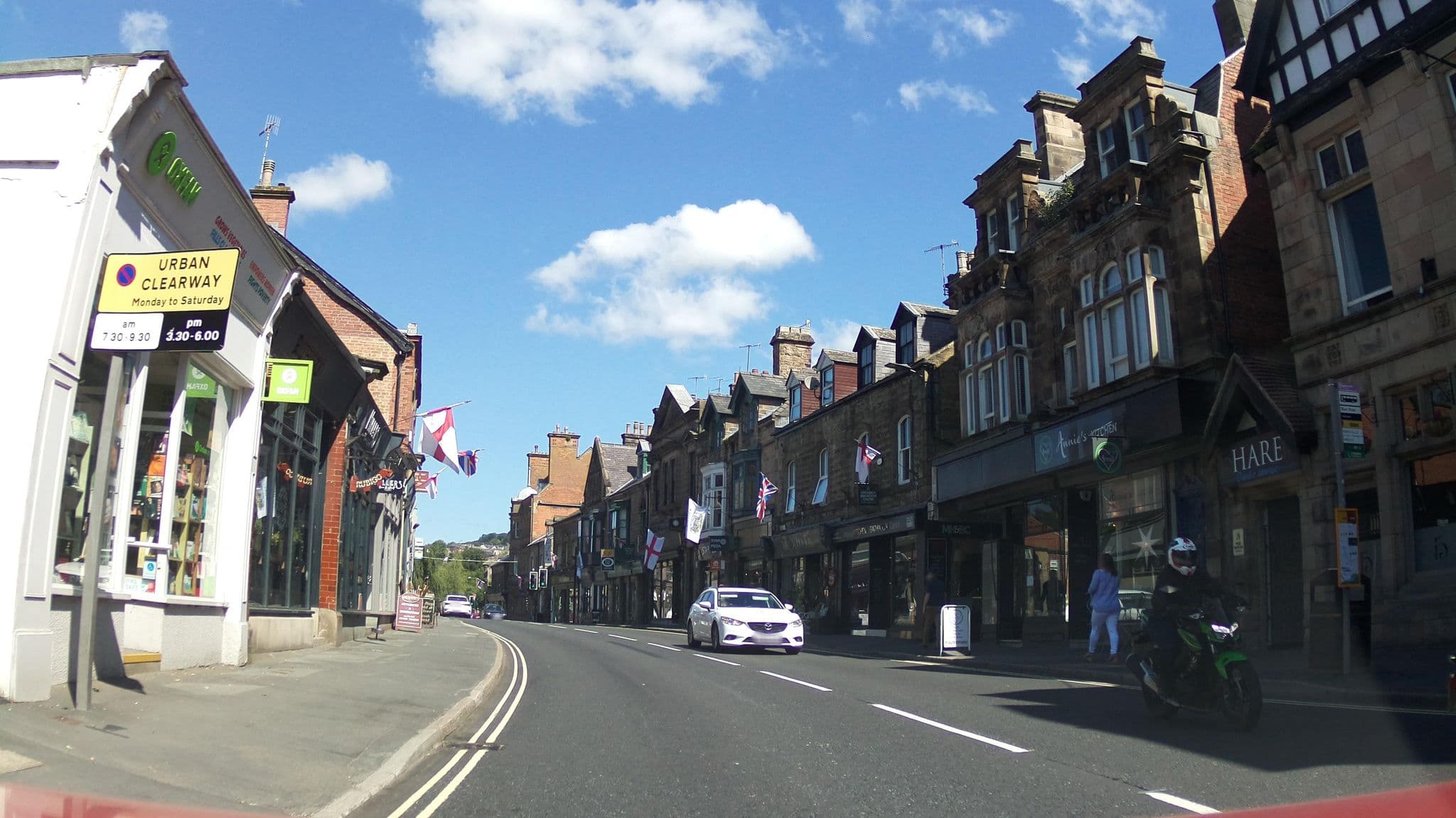 Street view near Old English Hotel, Matlock — © southglos (CC BY-SA · Mapillary)