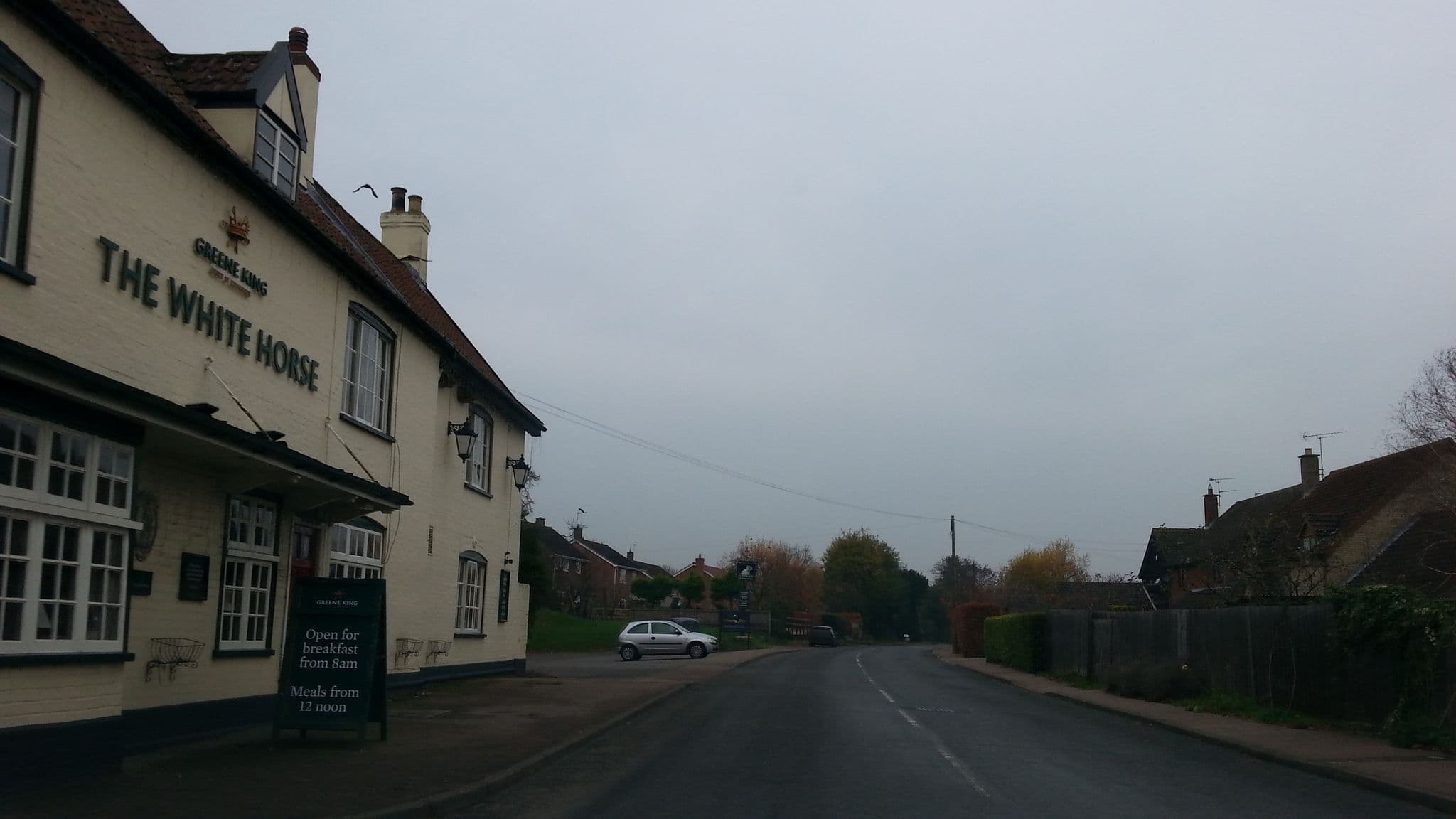 Street view near Well Cottage, Thurston — © adam2 (CC BY-SA · Mapillary)