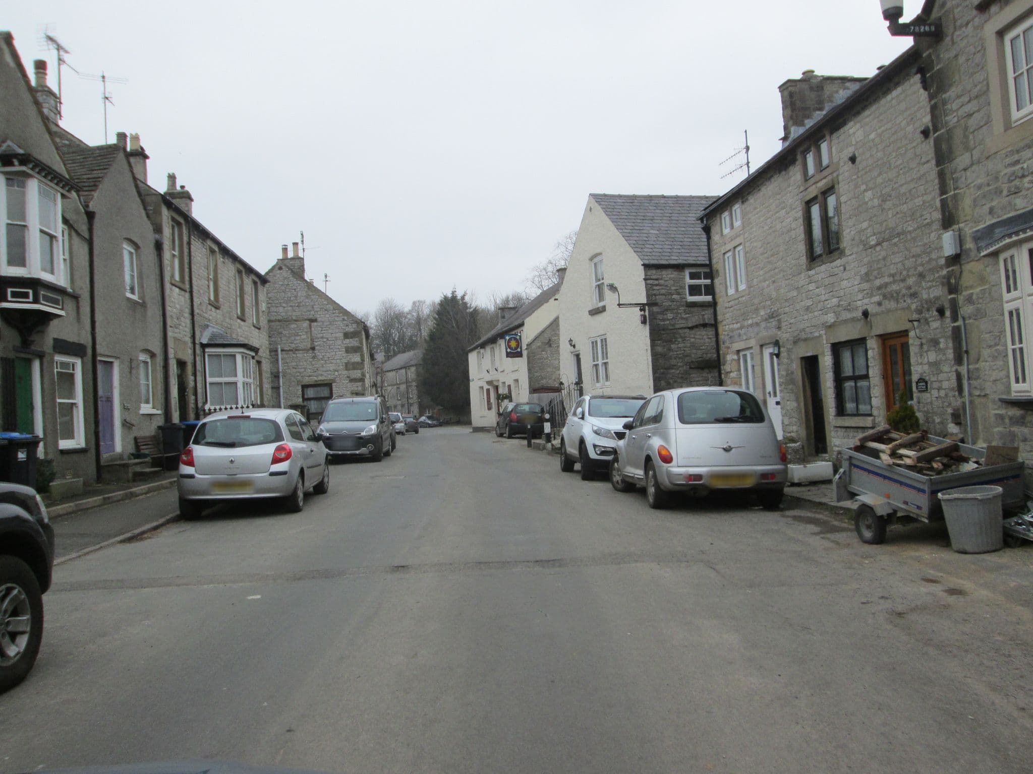 Street view near The Star Inn., Tideswell — © dudone (CC BY-SA · Mapillary)
