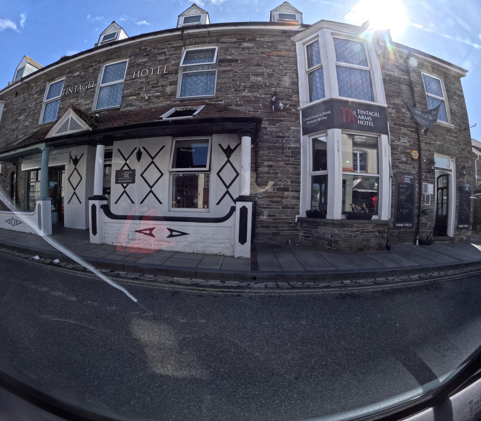 Street view near Tintagel Arms Bed and Breakfast - Double Room, Tintagel — © hobgoblin (CC BY-SA · Mapillary)