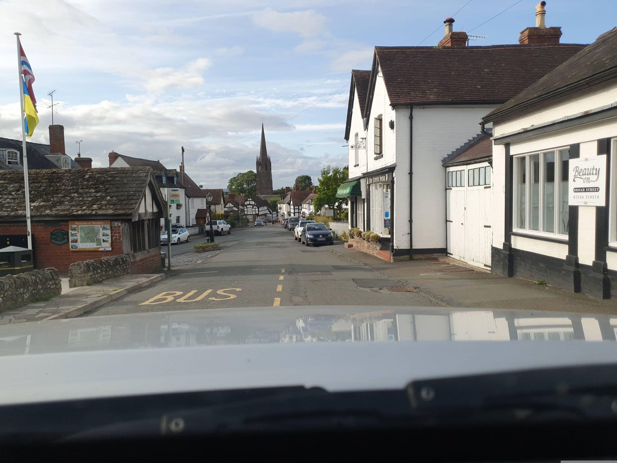 Street view near The Cottage - Entire Place, Weobley — © russmcd (CC BY-SA · Mapillary)