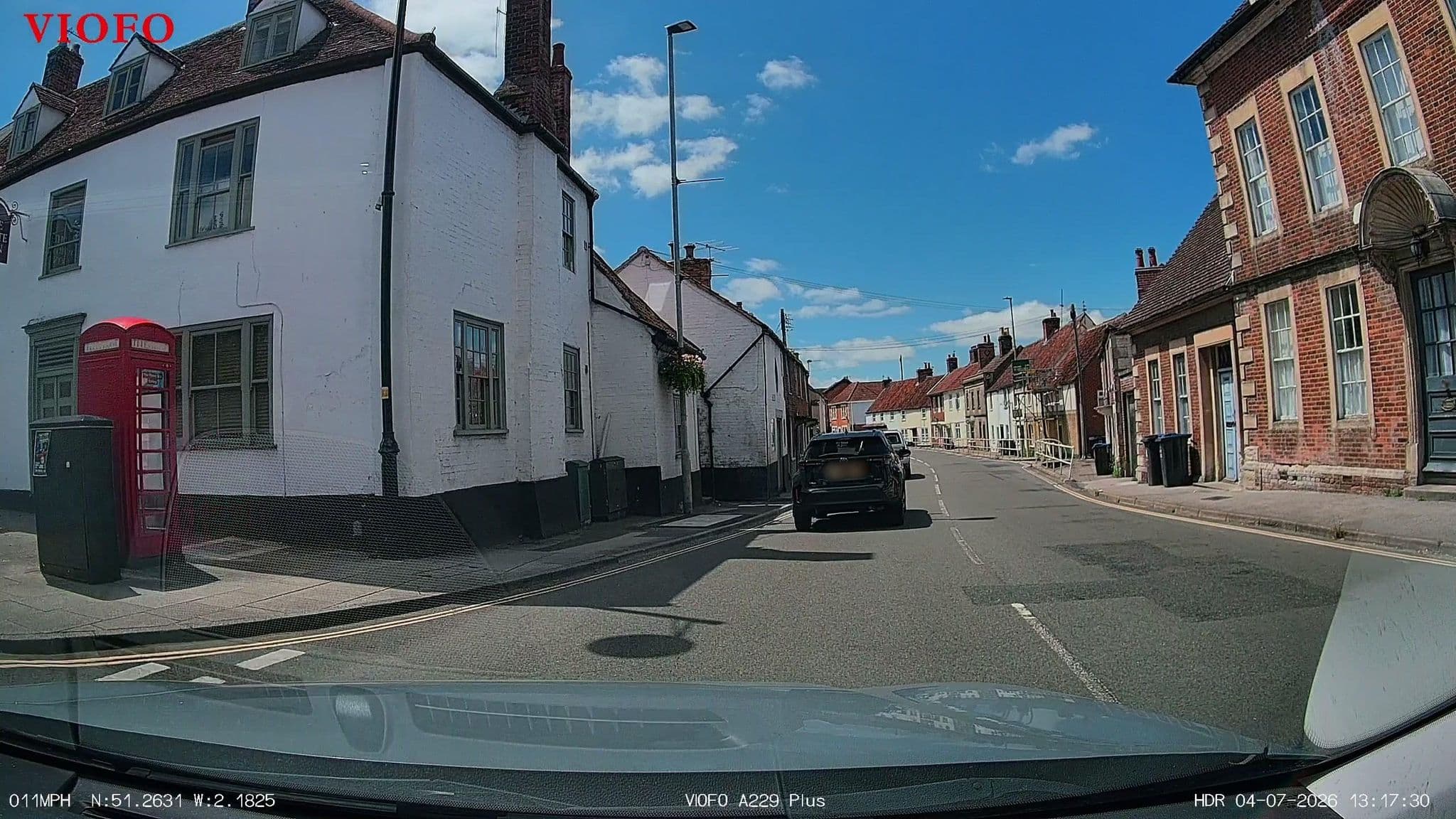Street view near The Crown Inn, Westbury, Westbury — © RyanBush (CC BY-SA · Mapillary)