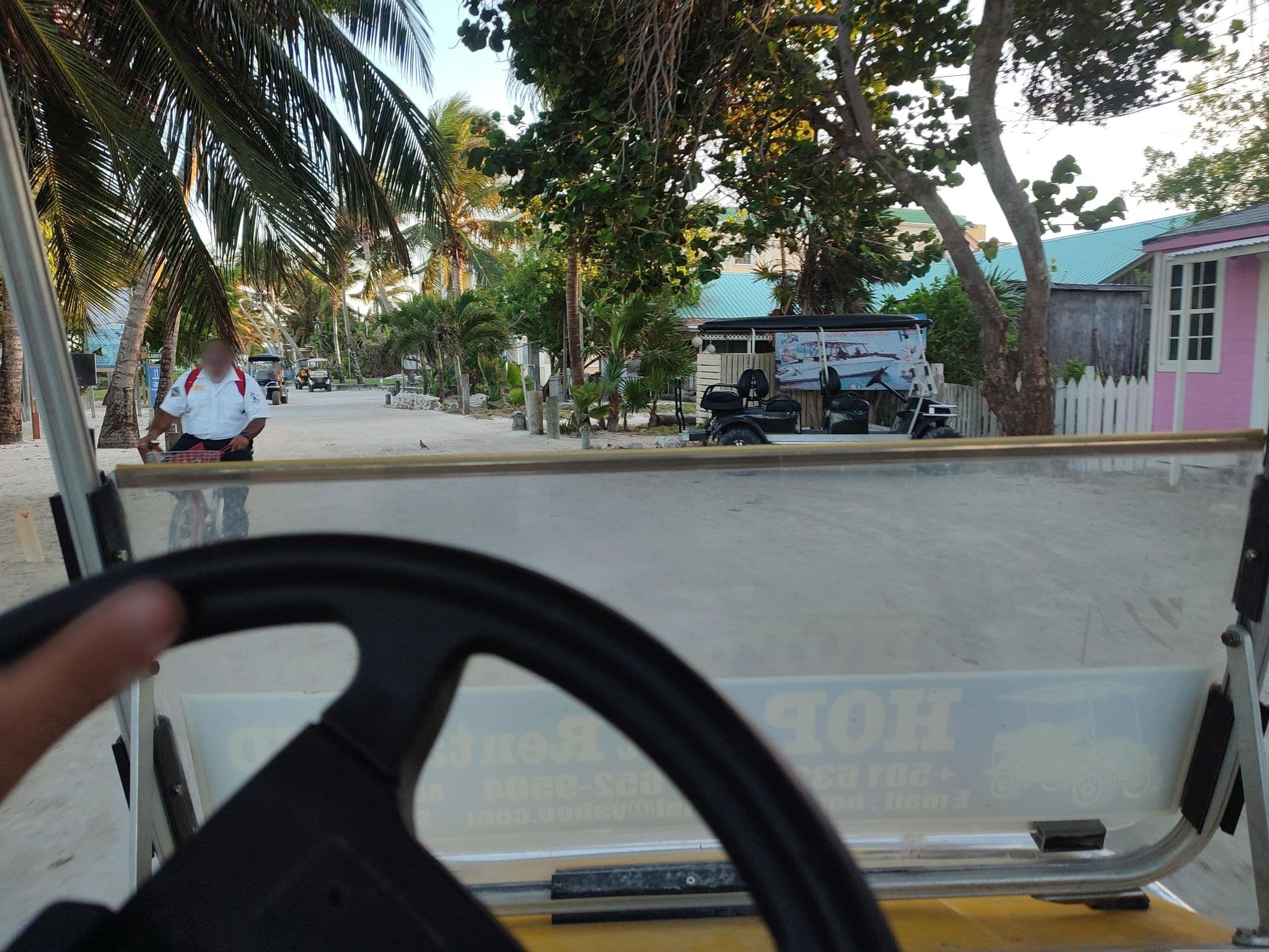 Street view near Caye Casa, San Pedro — © charlieplett (CC BY-SA · Mapillary)