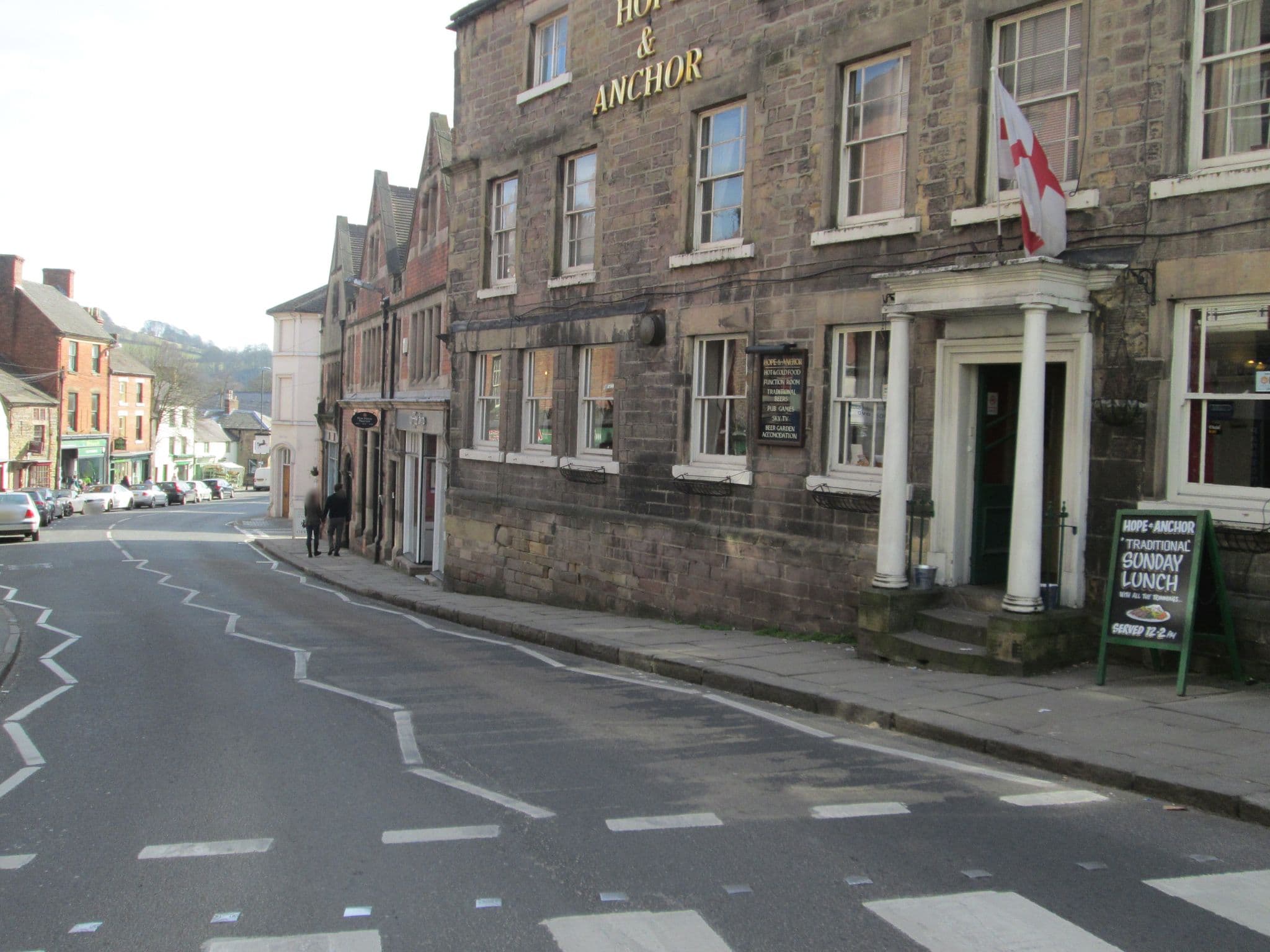 Street view near Hope & Anchor, Wirksworth — © dudone (CC BY-SA · Mapillary)
