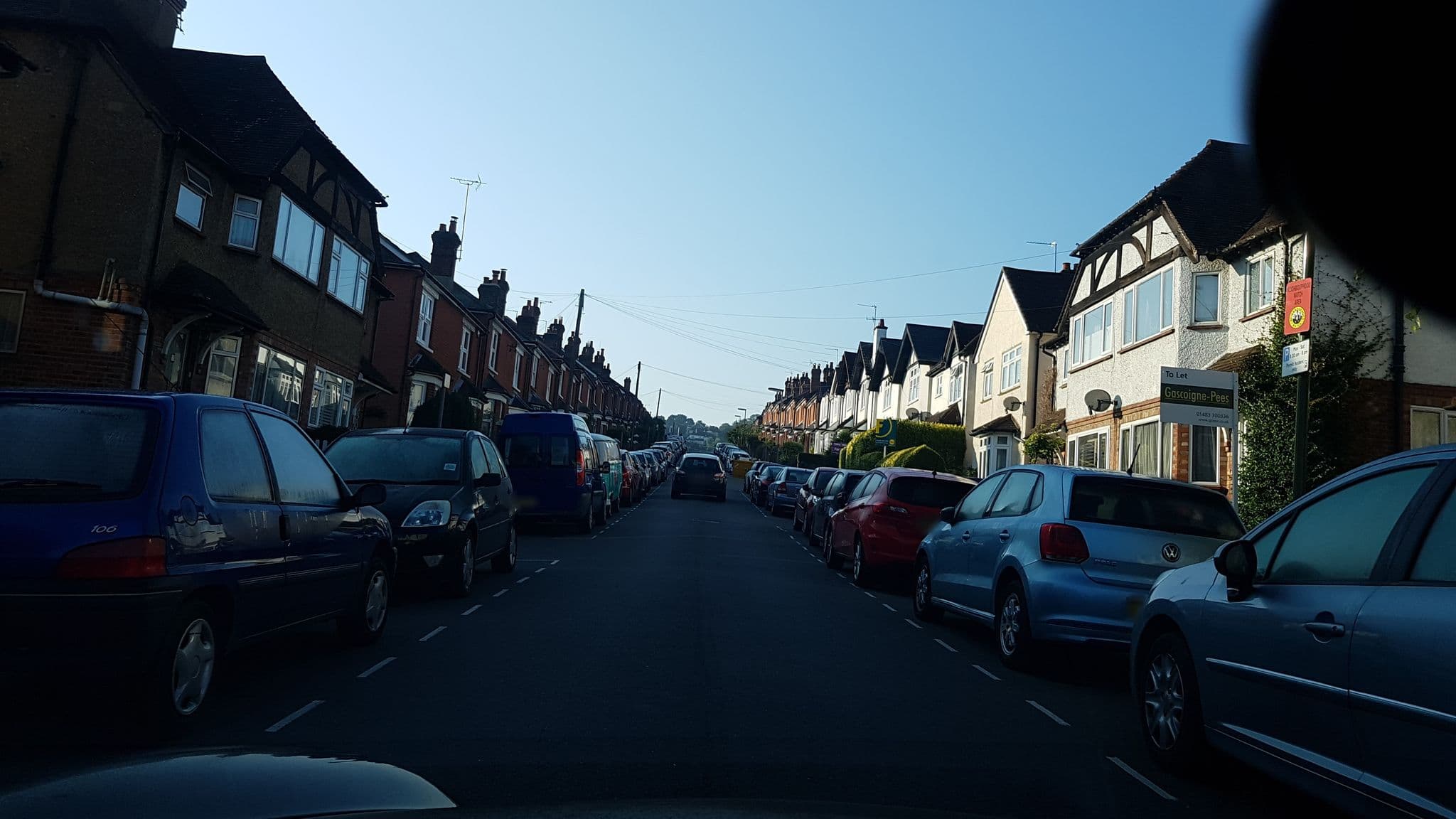 Street view near Agraria Road Bed & Breakfast, Guildford — © richardc (CC BY-SA · Mapillary)