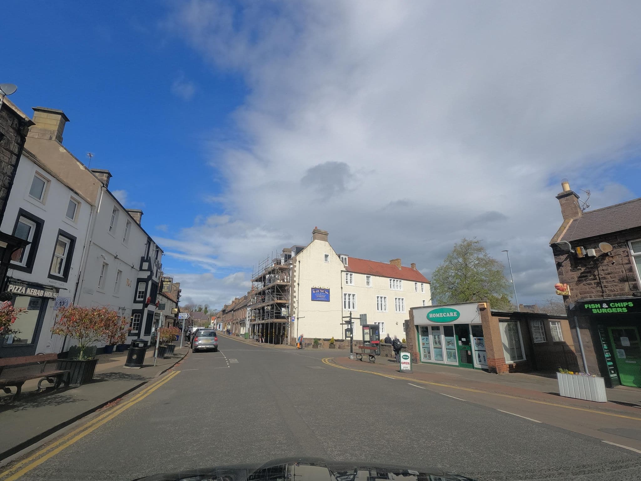 Street view near No1 Hotel Wooler, Wooler — © floatingboater (CC BY-SA · Mapillary)