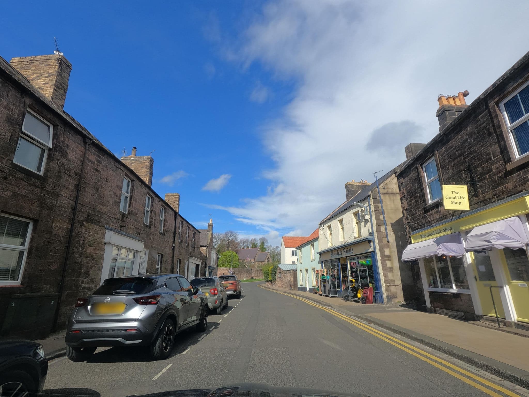 Street view near Cheviot house, Wooler — © floatingboater (CC BY-SA · Mapillary)