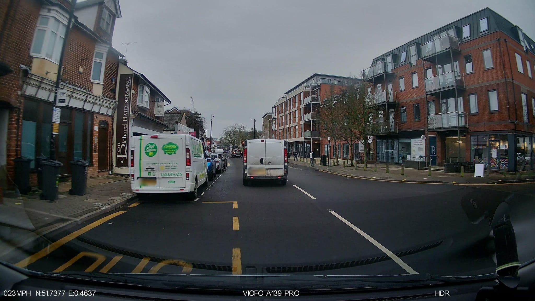 Street view near County Hotel, Chelmsford — © IpswichEdits (CC BY-SA · Mapillary)