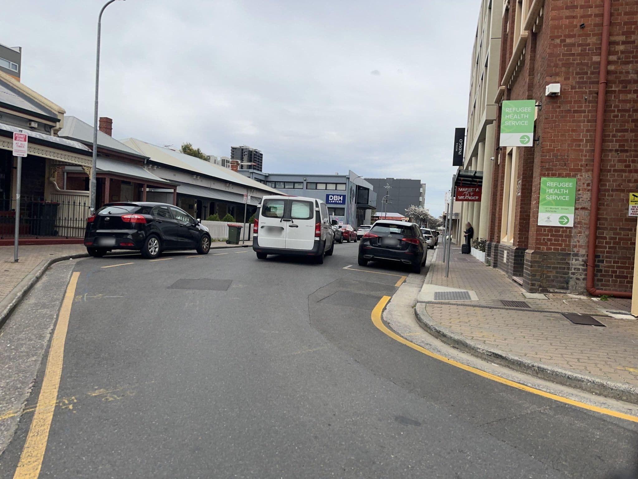 Street view near Hotel Indigo Adelaide Markets by IHG, Adelaide — © banjo5295 (CC BY-SA · Mapillary)