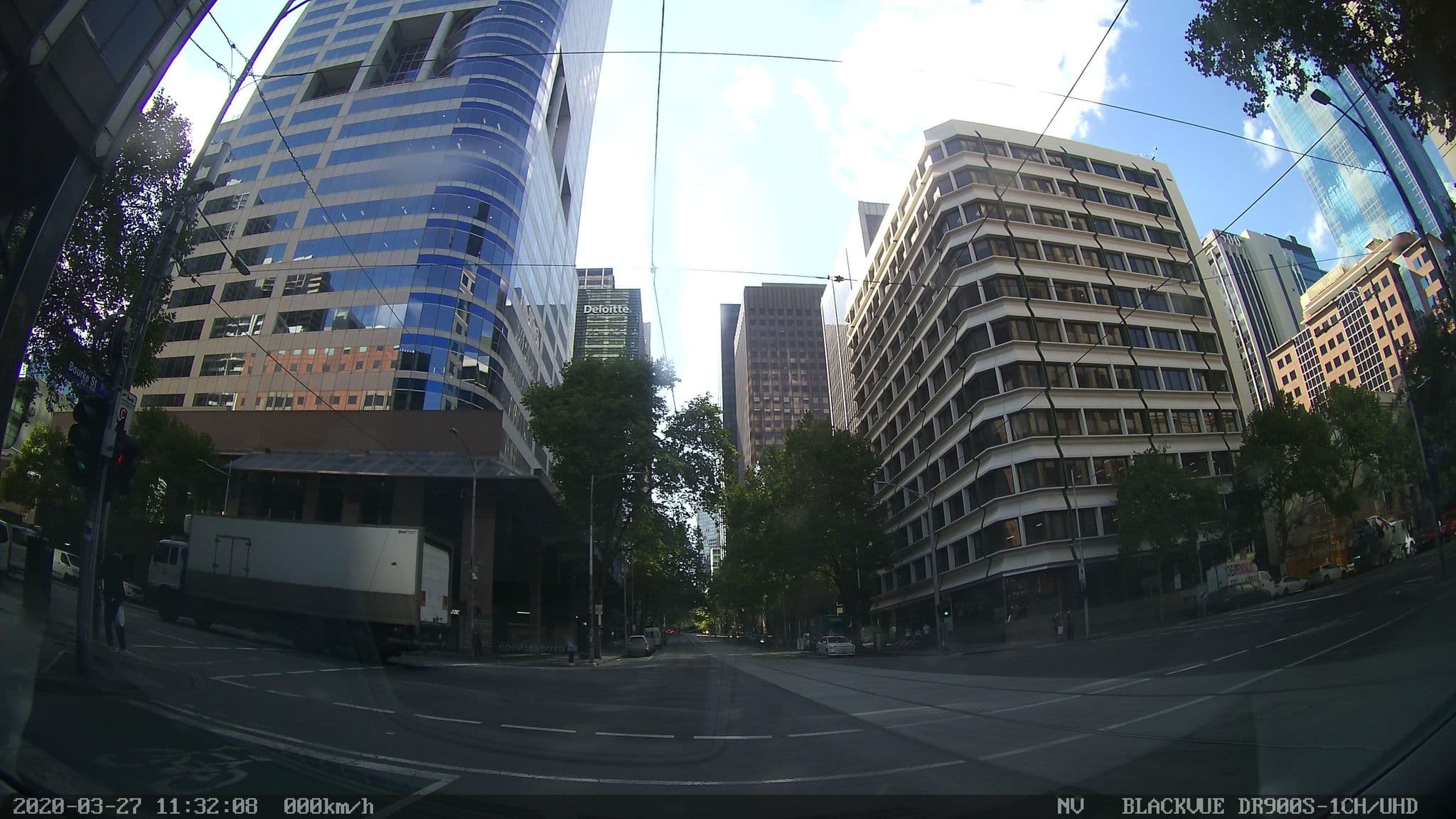 Street view near Royal Melbourne Hotel, Docklands — © eneerhut (CC BY-SA · Mapillary)