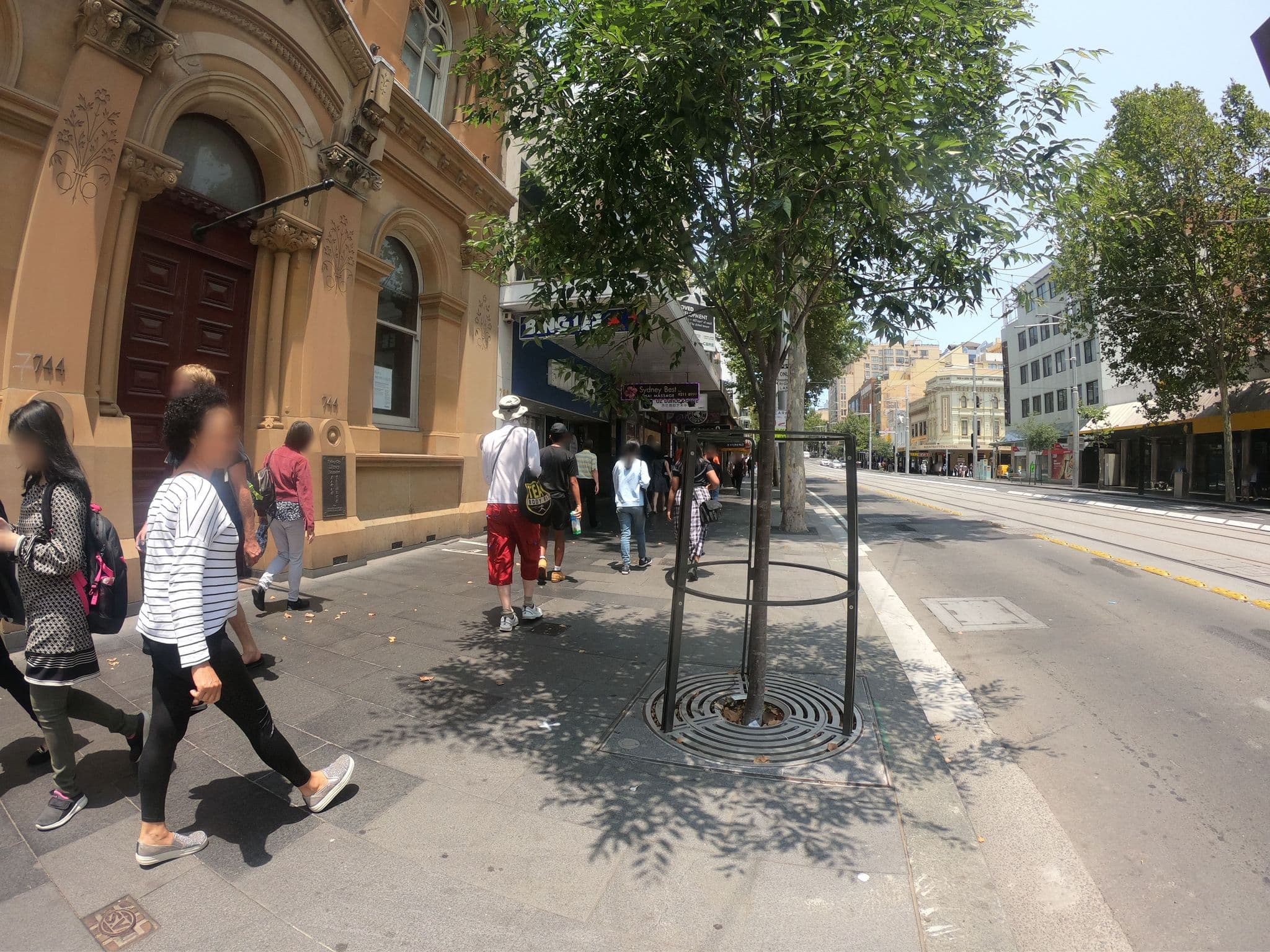 Street view near Space Q Capsule Hotel, Haymarket — © ozflor (CC BY-SA · Mapillary)