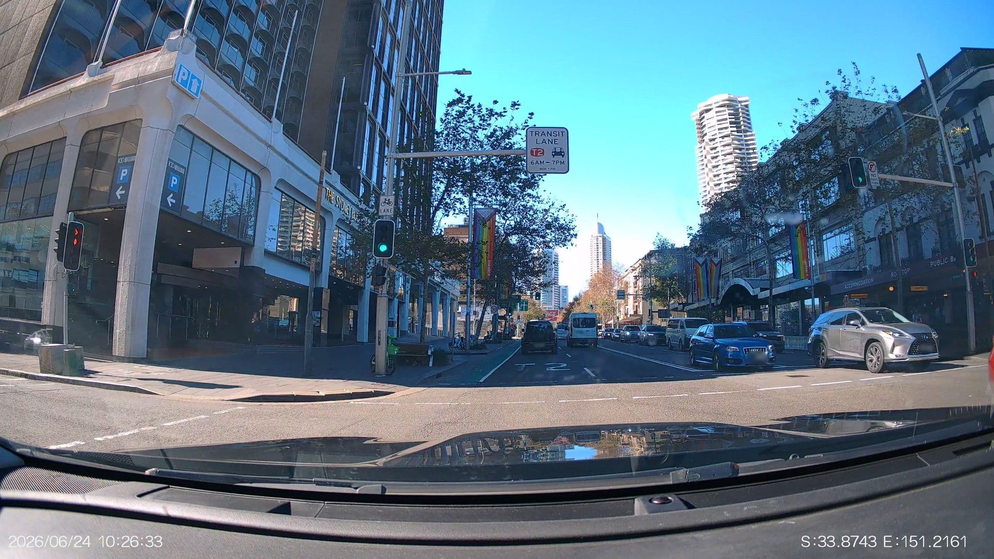Street view near The Strand Hotel, Woolloomooloo — © aHS (CC BY-SA · Mapillary)