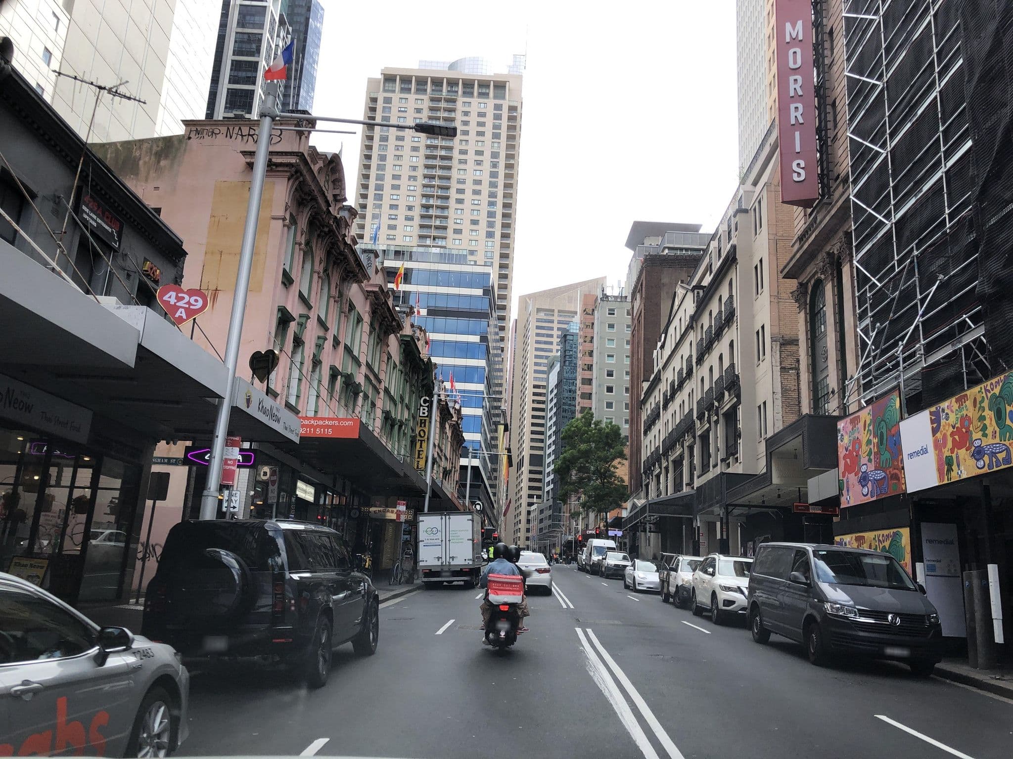 Street view near Reserve Hotels, Haymarket — © jlstudio (CC BY-SA · Mapillary)