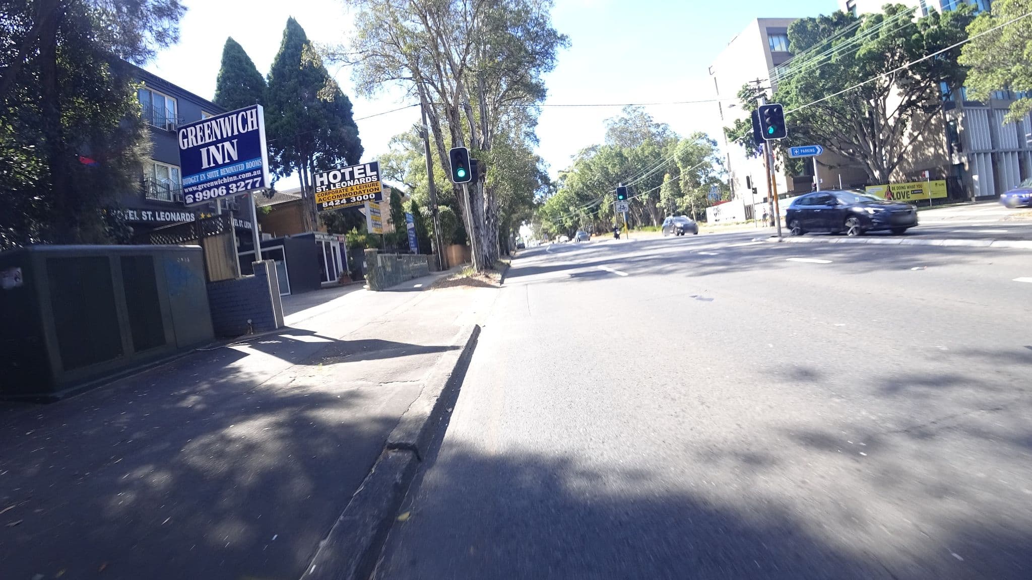 Street view near Greenwich Inn Hotel, Artarmon — © aharvey (CC BY-SA · Mapillary)