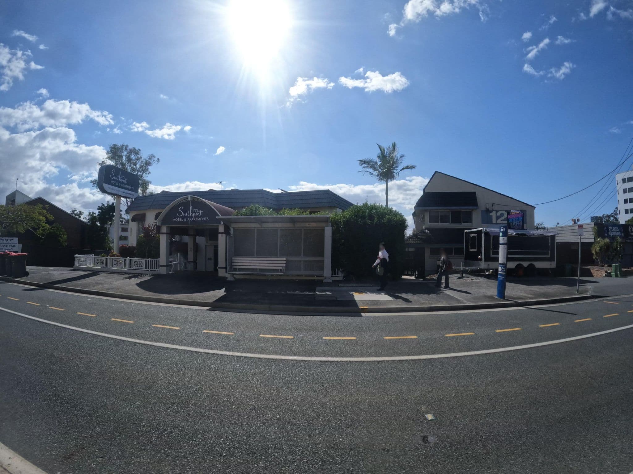 Street view near Southport Motel & Apartments, Southport — © joelkoen (CC BY-SA · Mapillary)