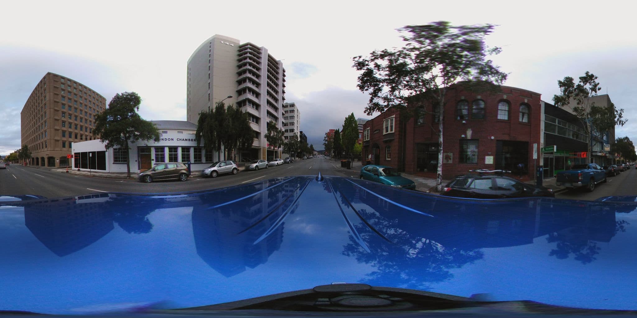 Street view near Astor Private Hotel, Hobart city centre — © aharvey (CC BY-SA · Mapillary)