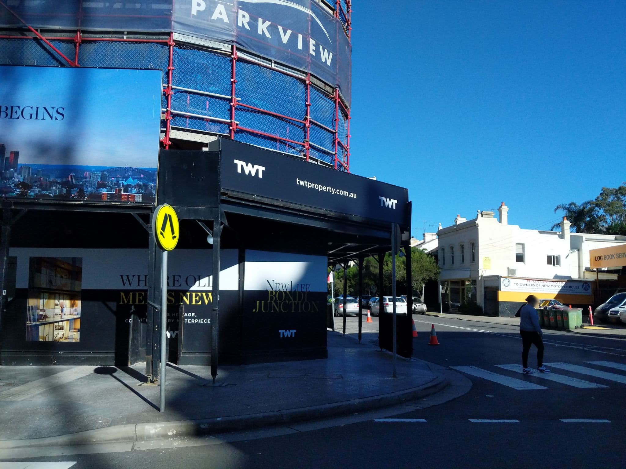 Street view near Neighbourhood by TWT | Sydney, Bondi | Hotel | Apartments | Airbnb, Bondi Junction — © samcarman (CC BY-SA · Mapillary)