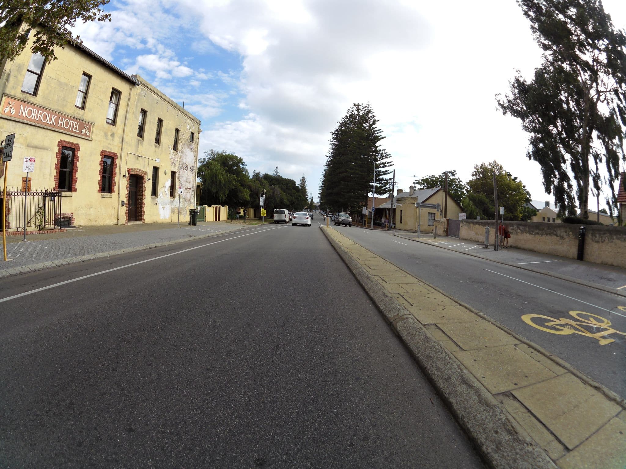 Street view near The Norfolk Hotel, Fremantle — © kimbalc (CC BY-SA · Mapillary)