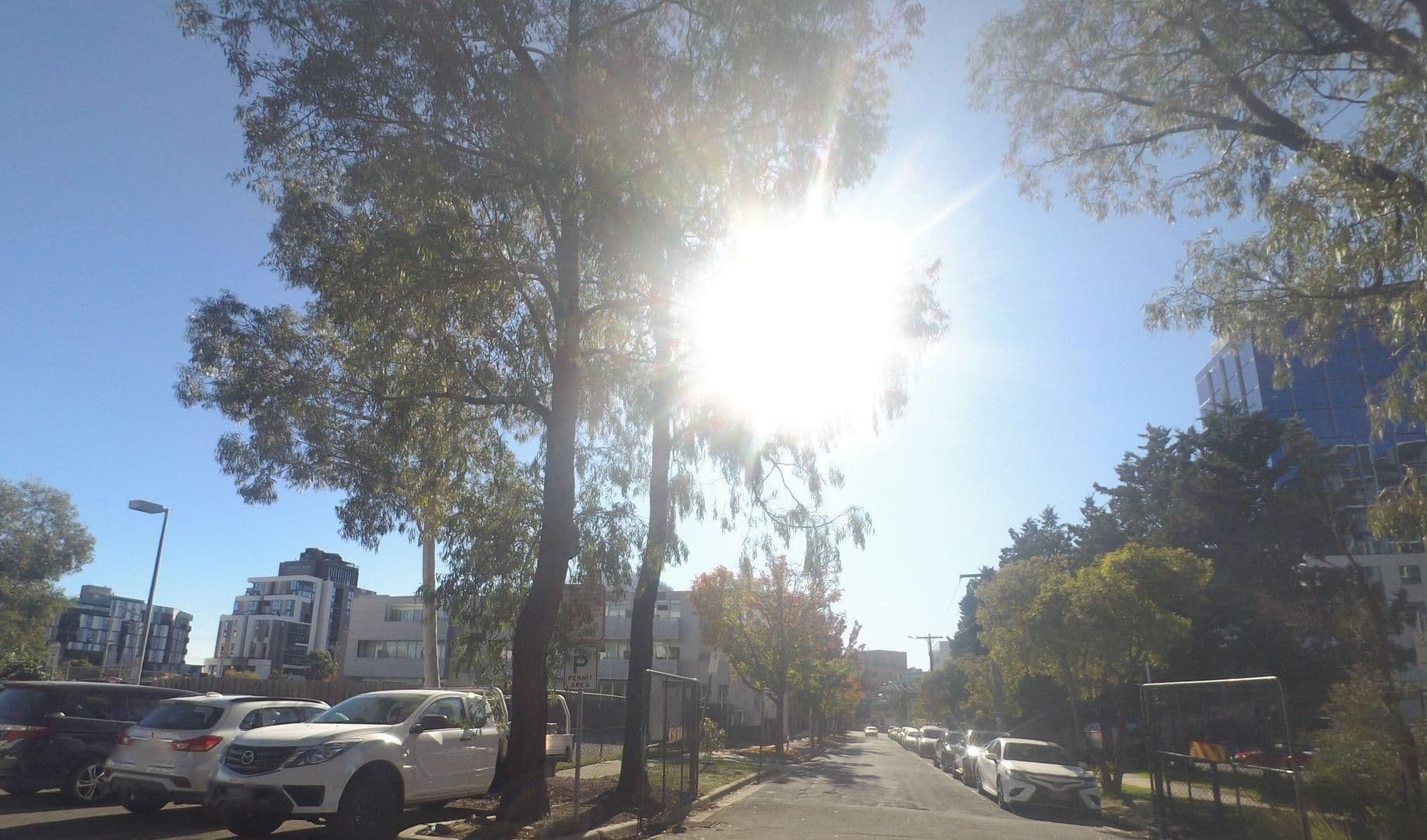 Street view near Hotel-style Apartment BoxHill FREE Parking Netflix, Box Hill — © mander (CC BY-SA · Mapillary)