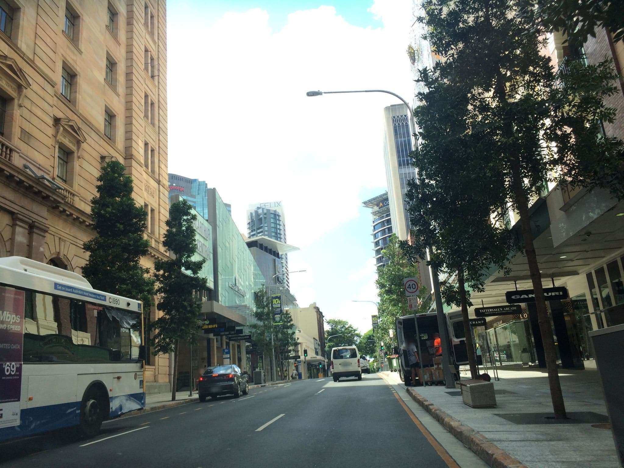 Street view near MacArthur Chambers Apartments, Brisbane — © hoylen (CC BY-SA · Mapillary)
