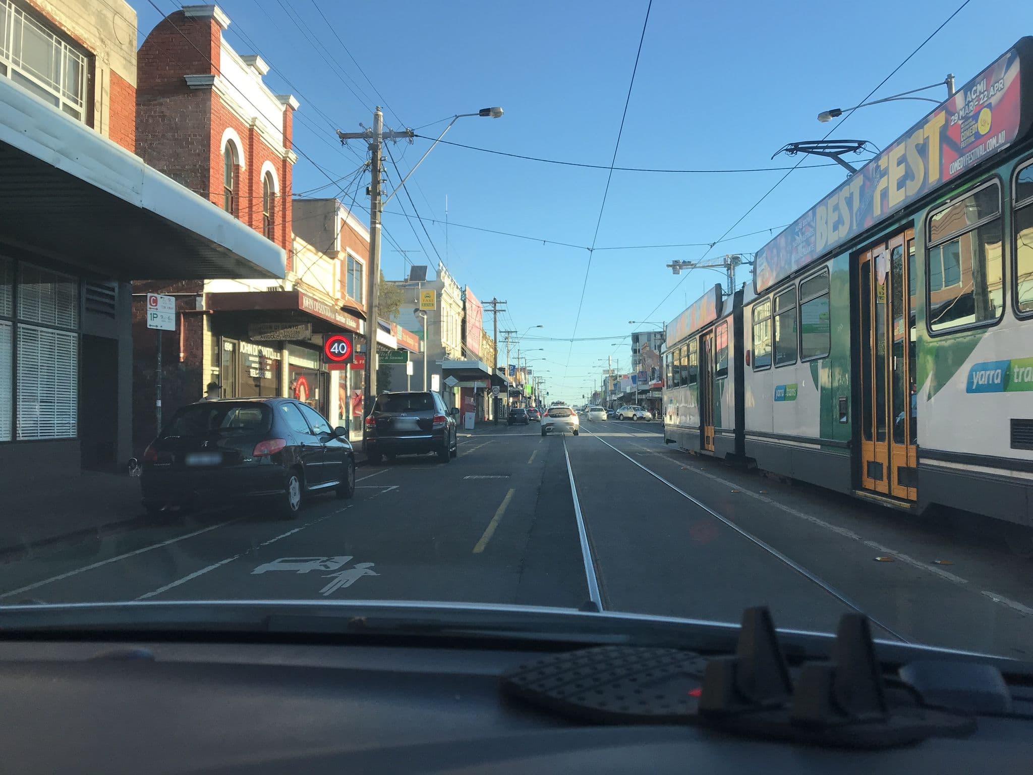 Street view near Edinburgh Castle Hotel, Brunswick — © rojina (CC BY-SA · Mapillary)