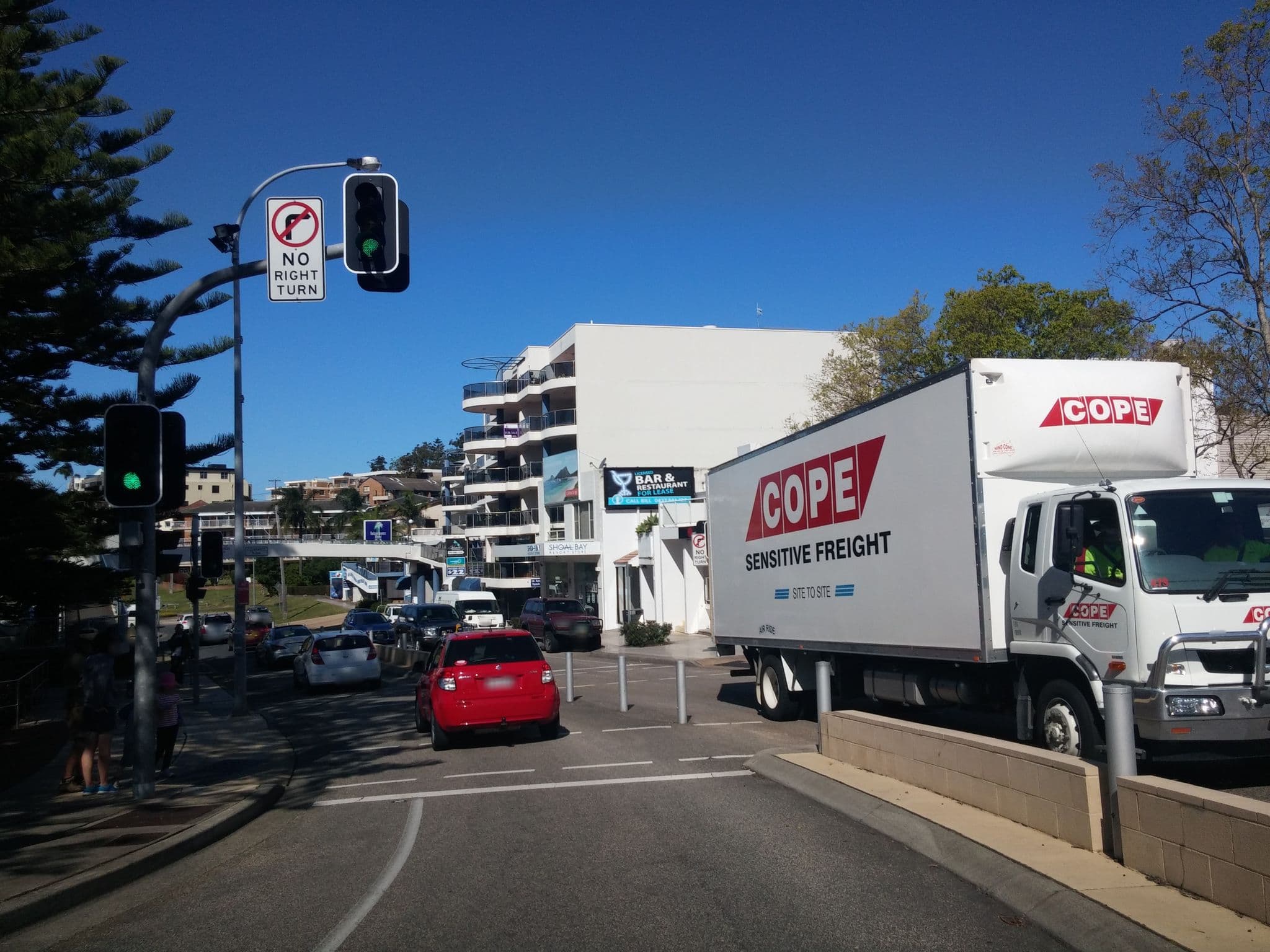Street view near Seabreeze Hotel, Nelson Bay — © nigelramsay (CC BY-SA · Mapillary)
