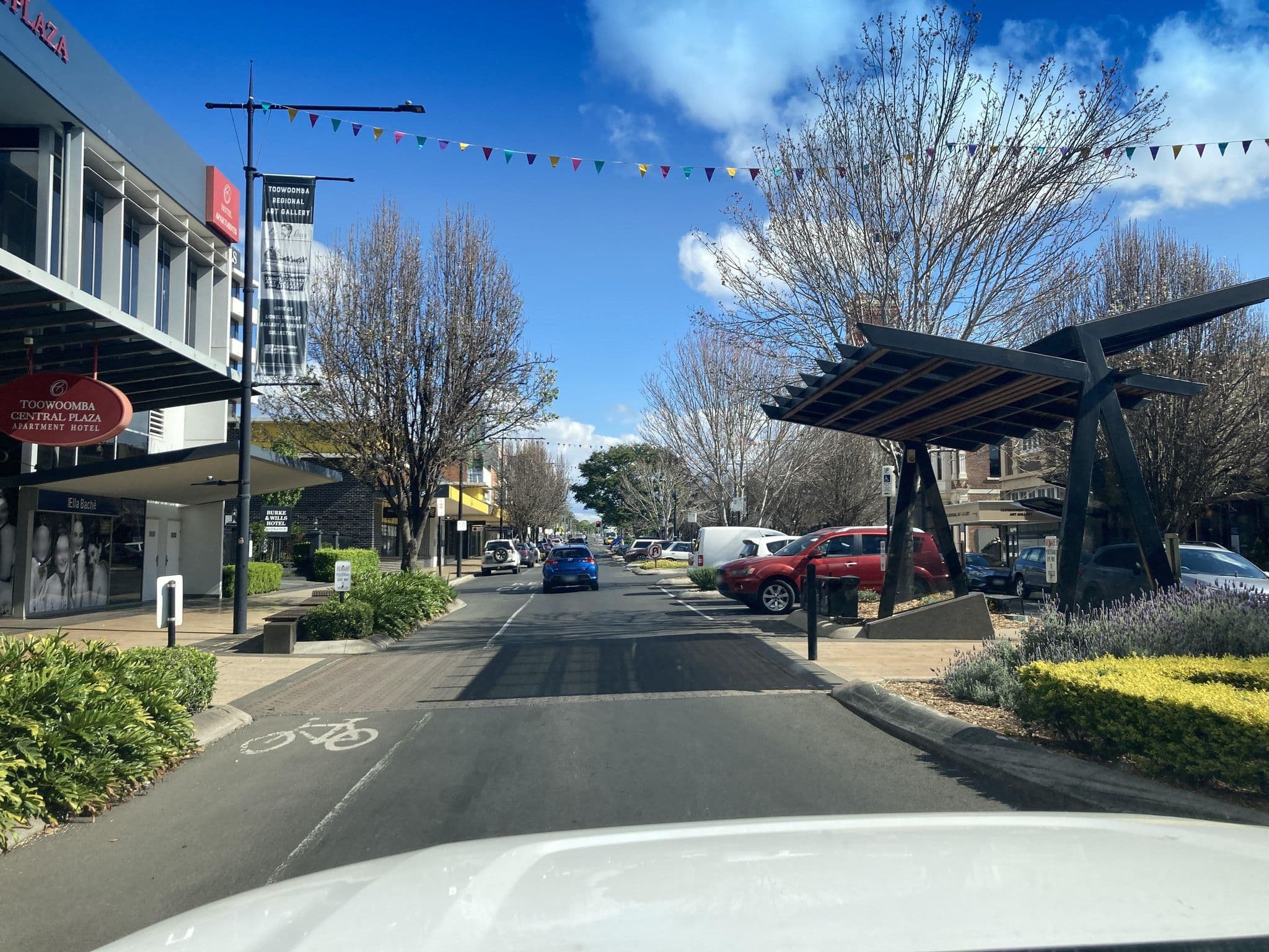 Street view near Toowoomba Central Plaza Apartment Hotel, Toowoomba — © Tristo (CC BY-SA · Mapillary)